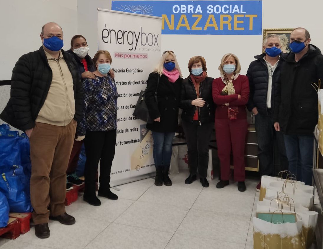 Energybox participa en la campaña solidaria de Navidad de la Asociación Nazaret