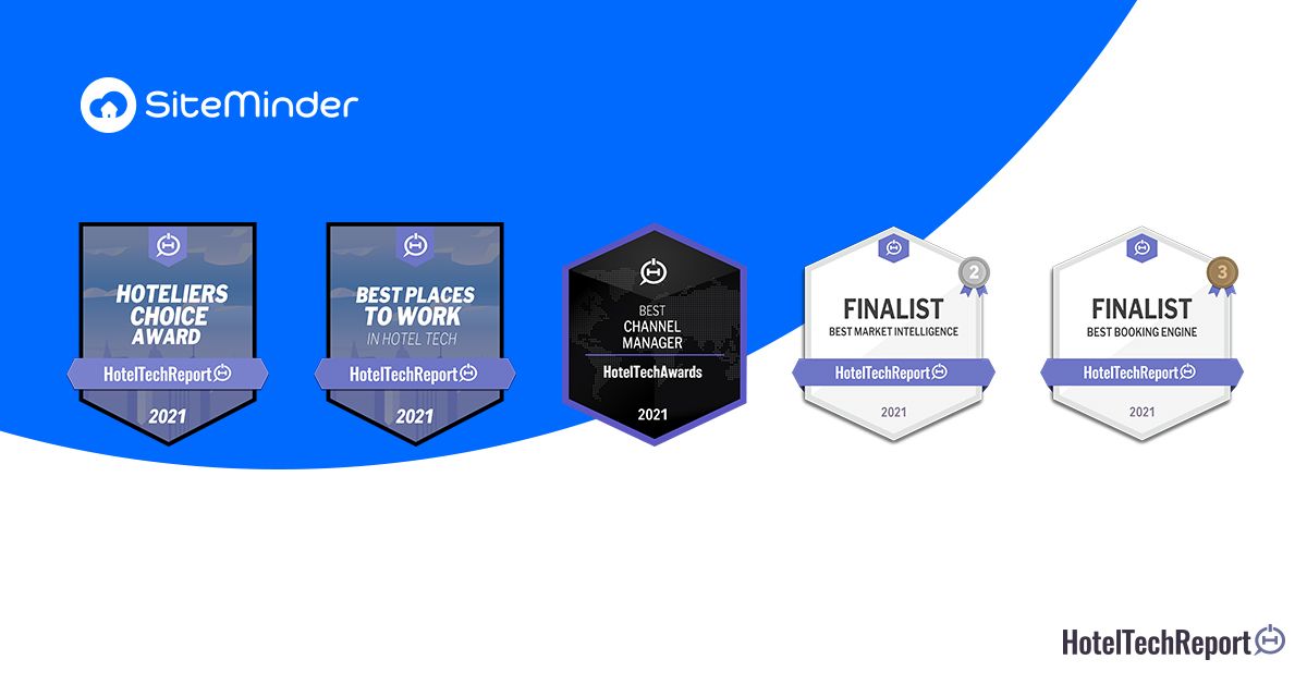 SiteMinder copa los premios HotelTechAwards 2021