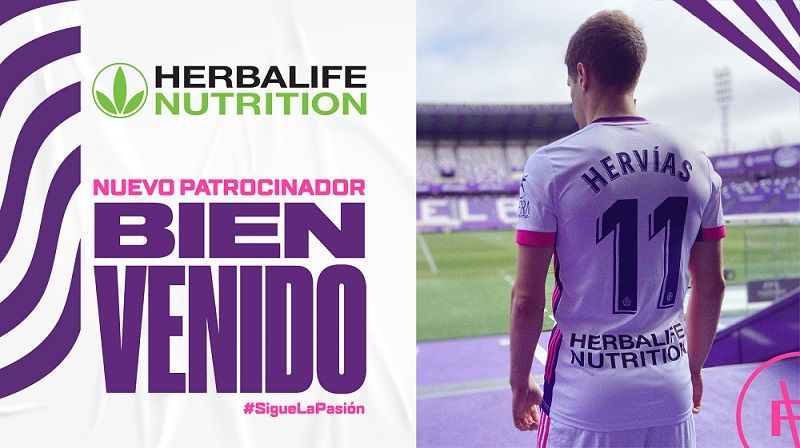 Herbalife Nutrition, nuevo patrocinador del Real Valladolid