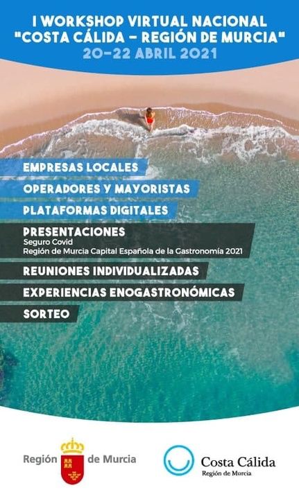 El I Workshop Virtual 'Costa Cálida-Región de Murcia' concluye con 500 citas de negocio