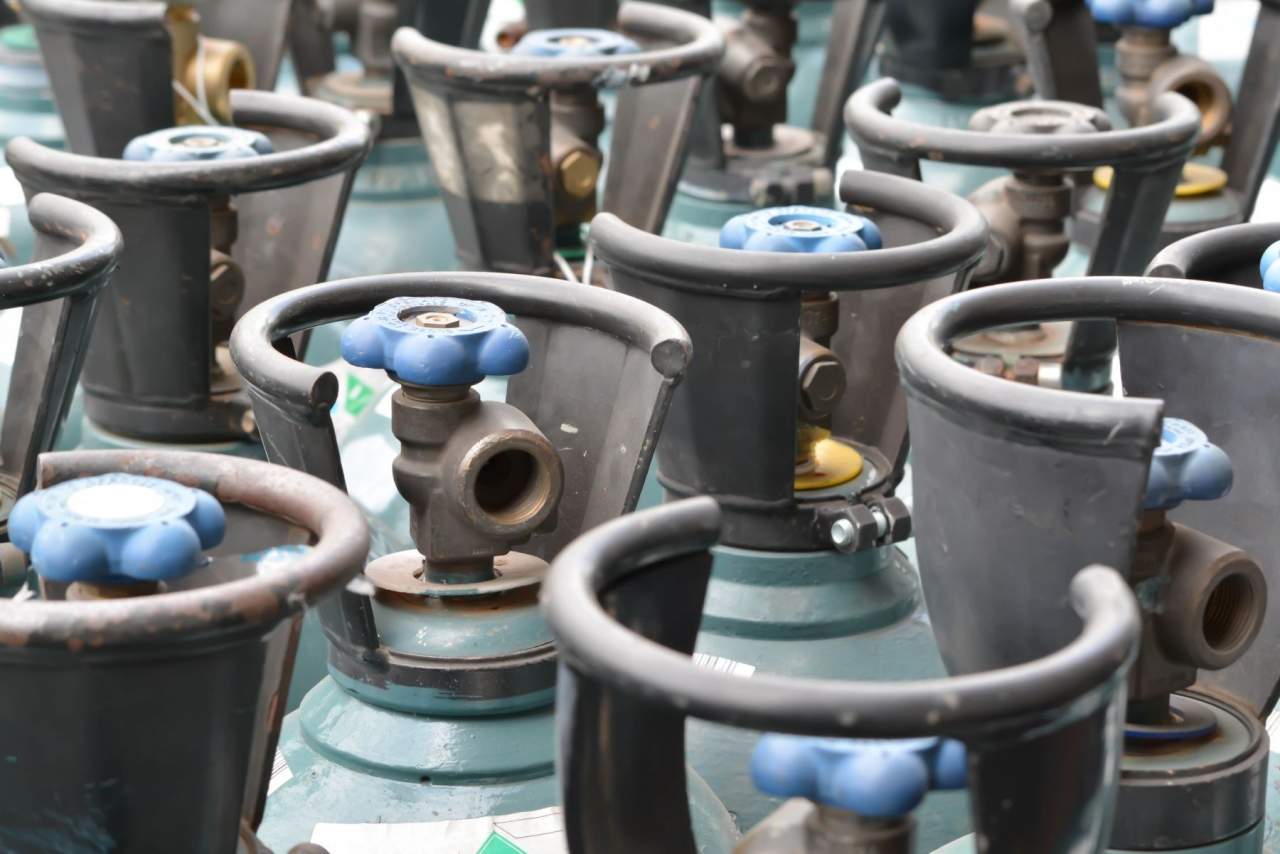 La botella de argón de Bidasogaz para soldadura TIG