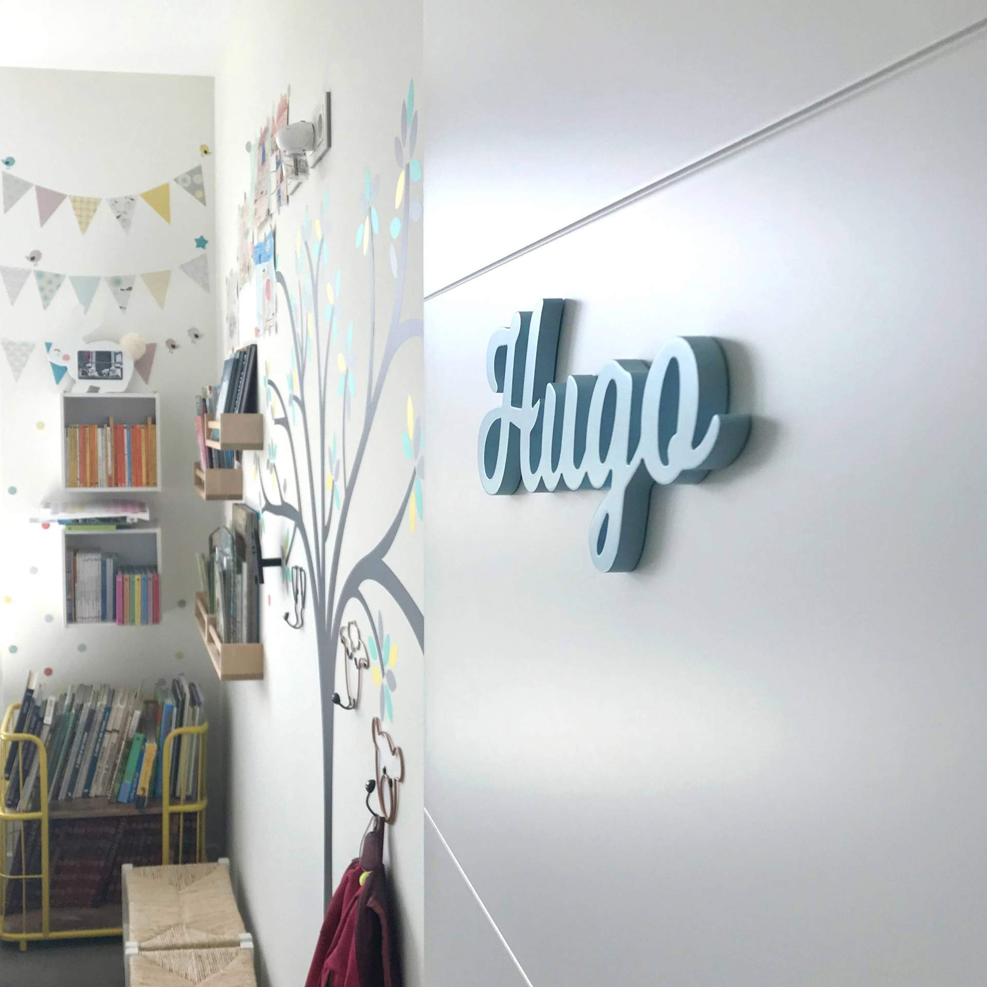 Los nombres de madera personalizados de Nicolasito, el complemento ideal para decorar la habitación de los más pequeños