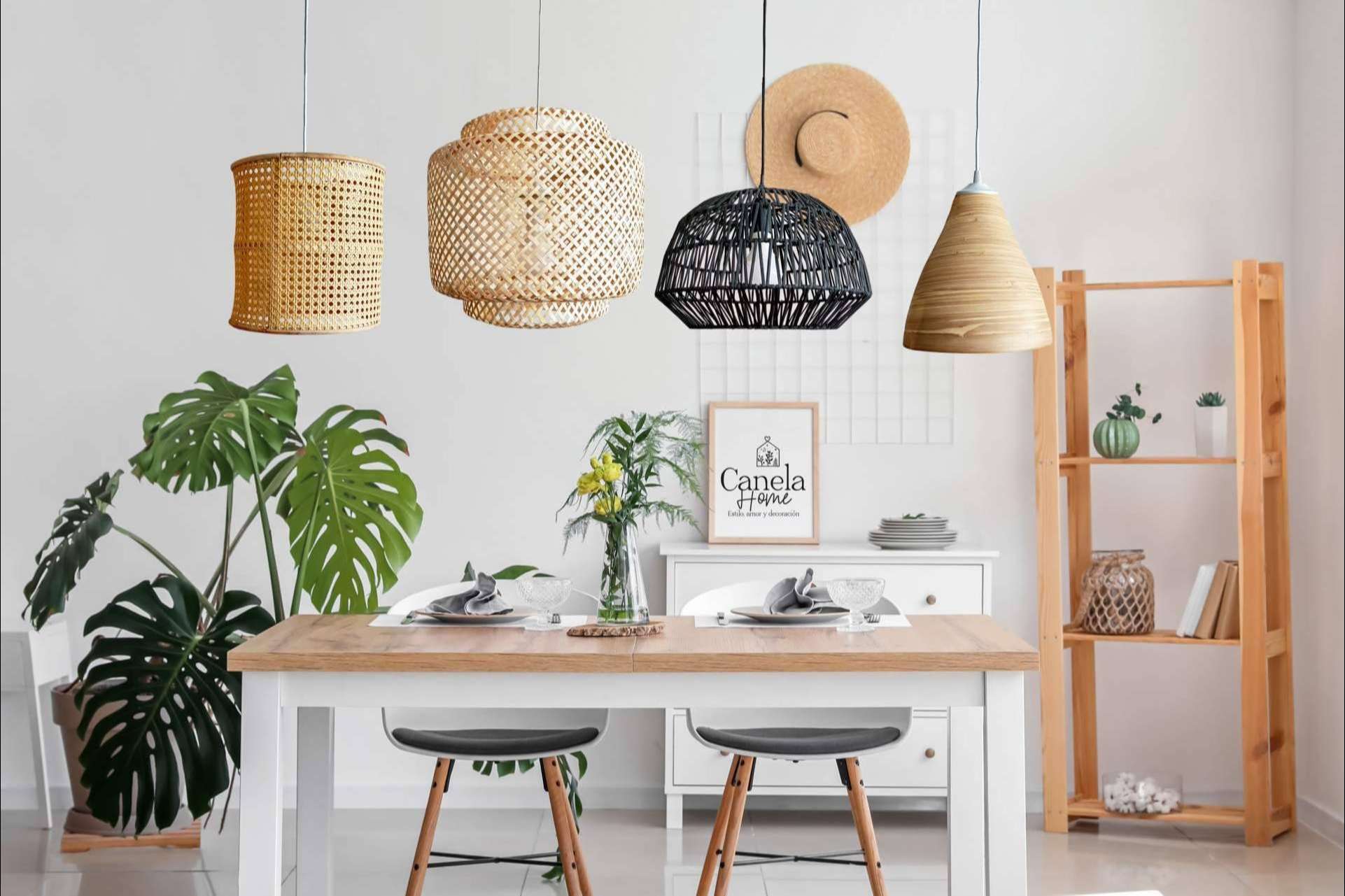 Canela Home Decor tiene propuestas originales para llevar la naturaleza al hogar con una decoración estilo natural