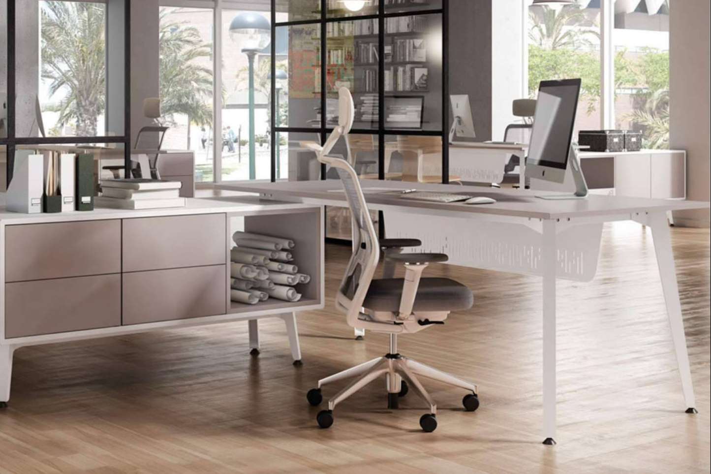 Mobiliario de oficina en Madrid con montaje gratuito con Officedeco