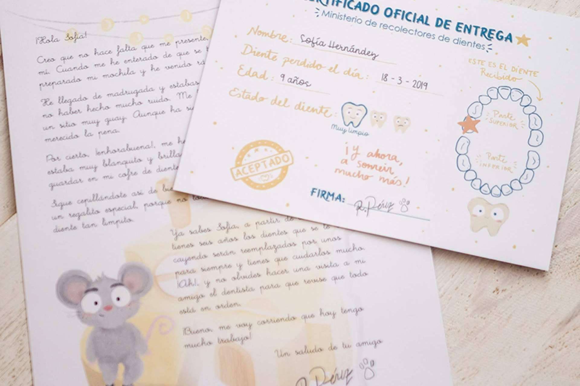Mantener la ilusión y la fantasía en los más pequeños ante la caída de sus primeros dientes con una carta personalizada del Ratoncito Pérez