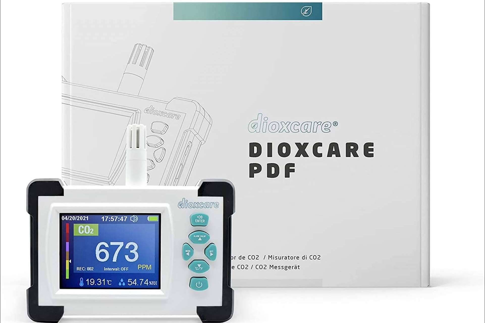 El medidor detector de CO2 DIOXCARE que ofrece Protect Soiart Distribución