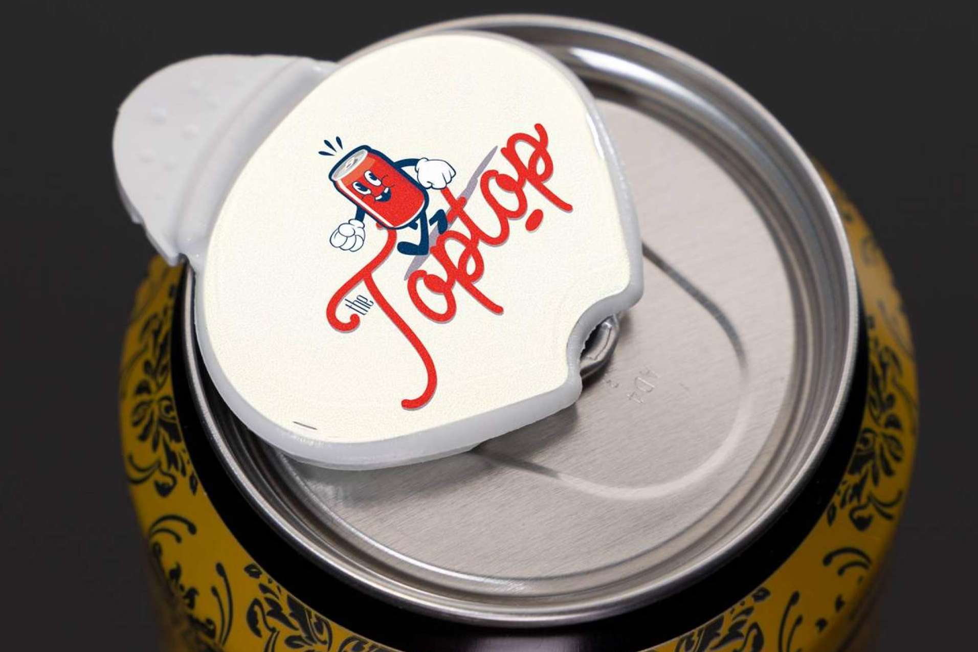 The Top·Top, una ingeniosa tapa para latas de bebida que permite mantener el gas durante días