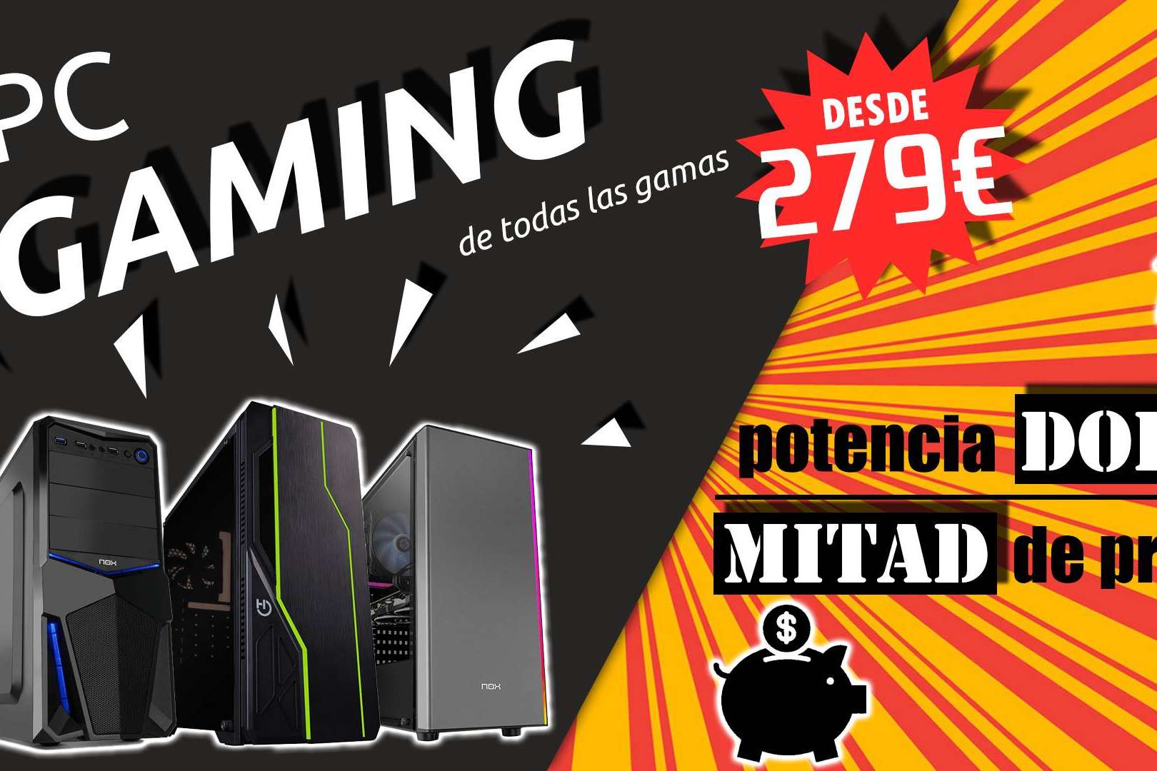 ¿Cuáles son las ventajas de los ordenadores para oficinas, gamers y de uso doméstico montados a piezas de PC Gangas?