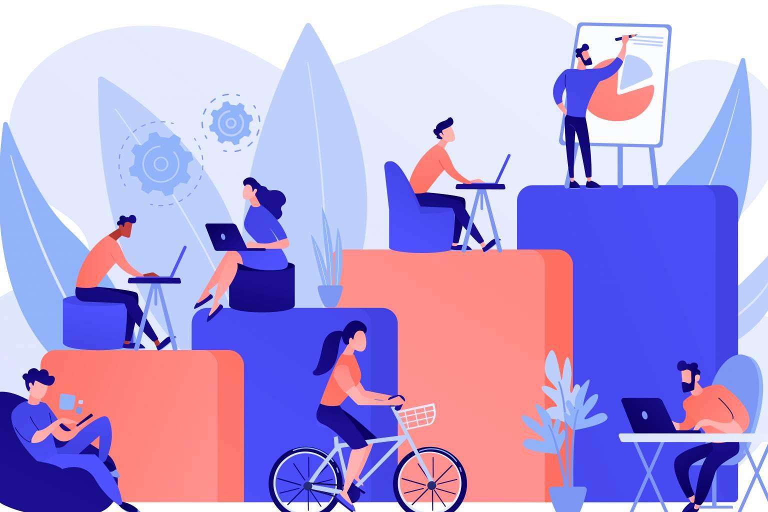 El coworking hace aumentar la productividad