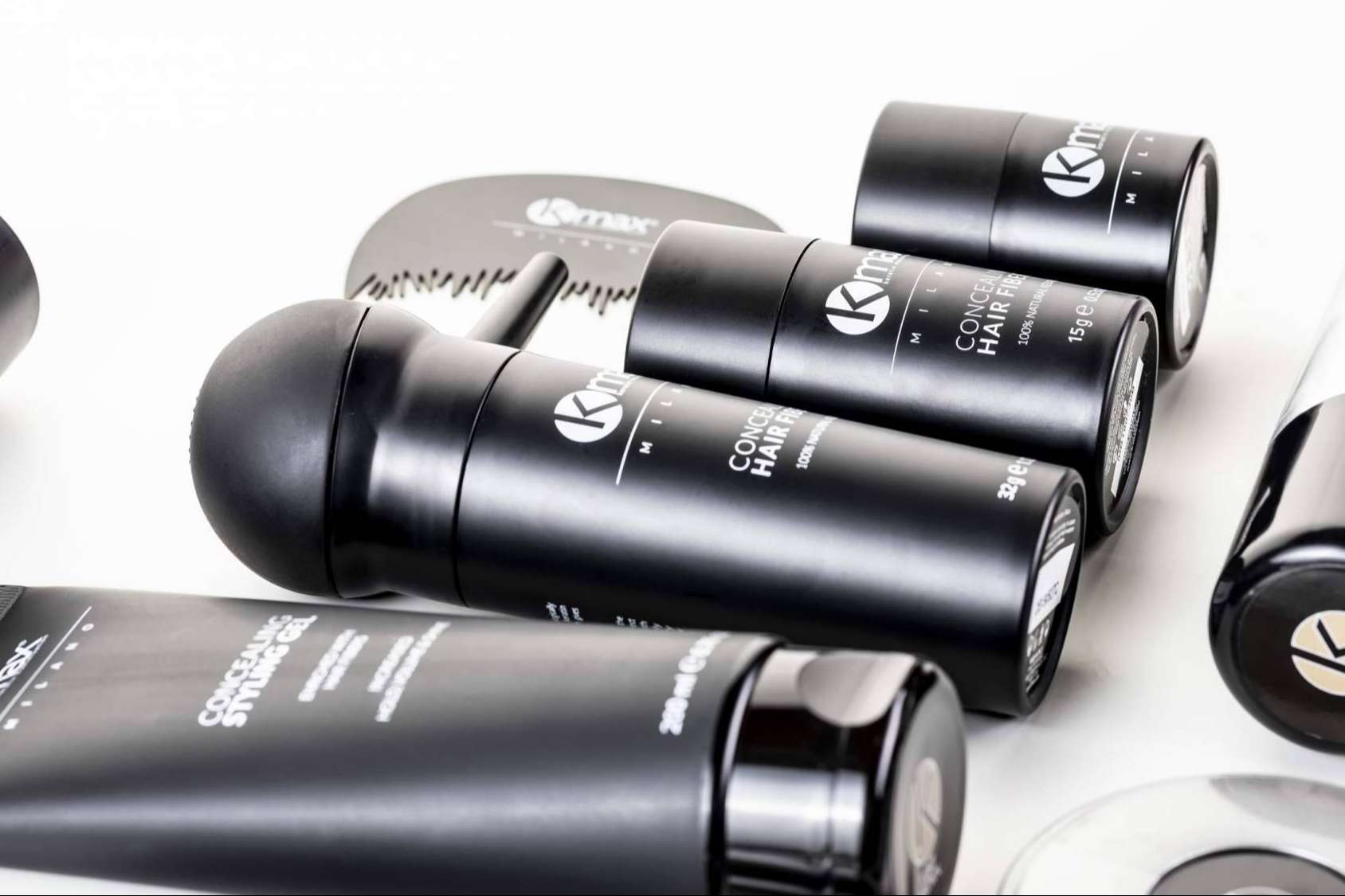 Tratar la caída de cabello con las fibras capilares 100 % naturales de Kmax