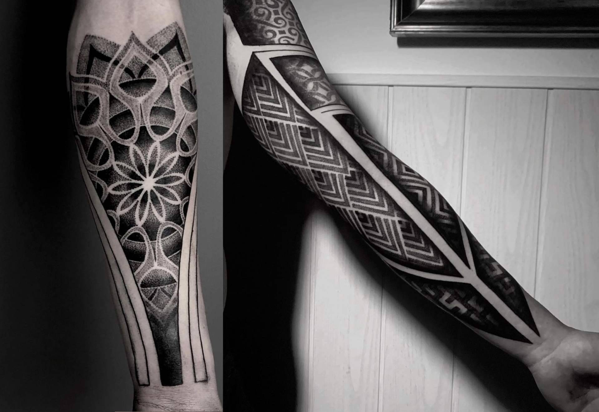 Tatuajes blackwork en Barcelona en Steel Of Doom