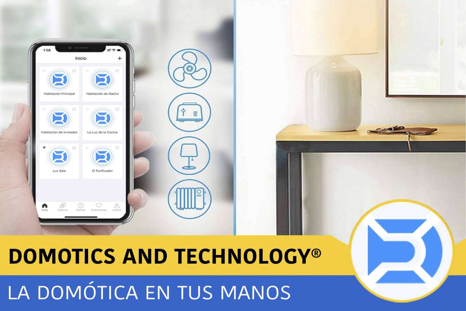 Las ventajas de instalar los packs domóticos de Domotics and Technology