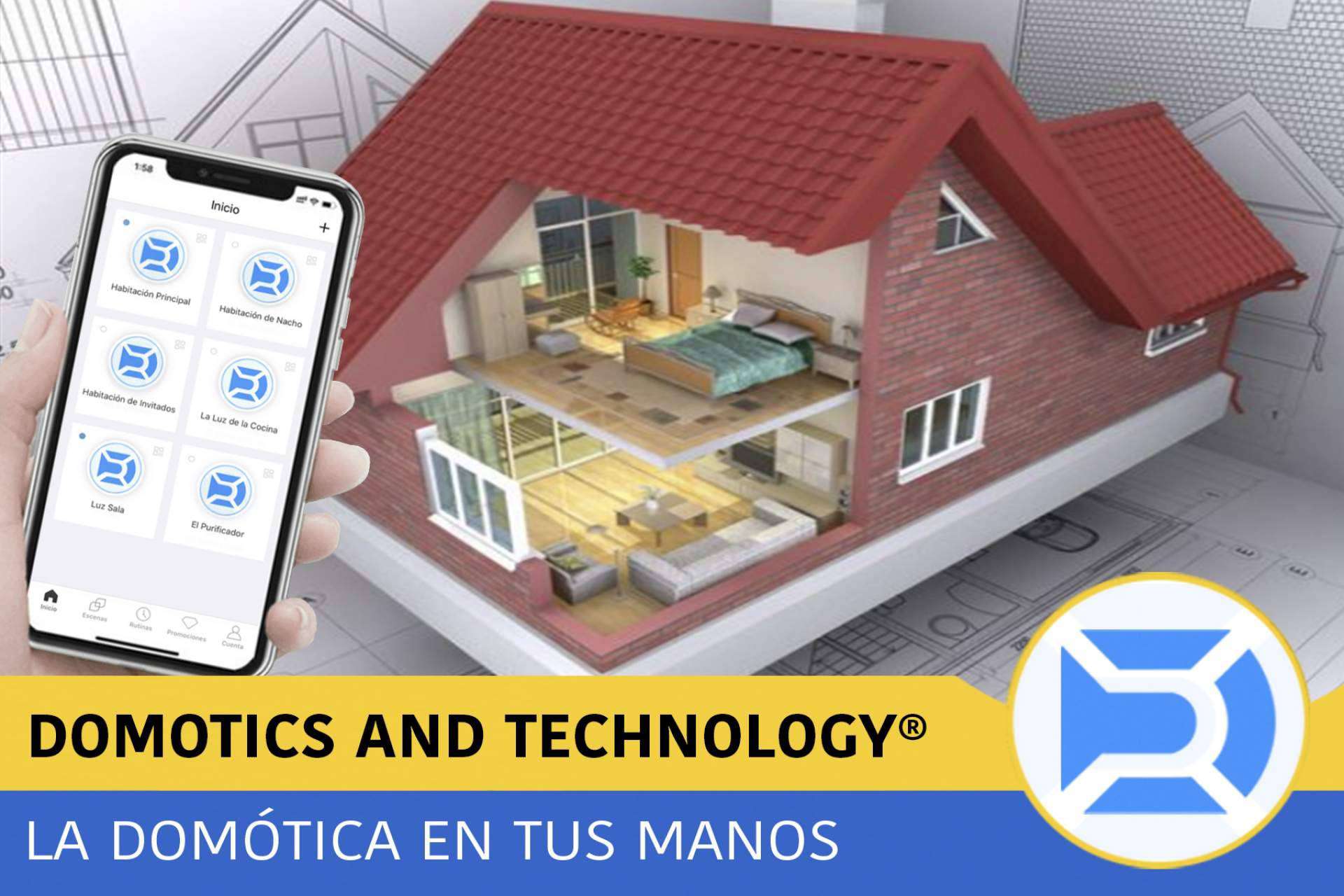 ¿Qué funciones se pueden controlar mediante la tecnología domótica?