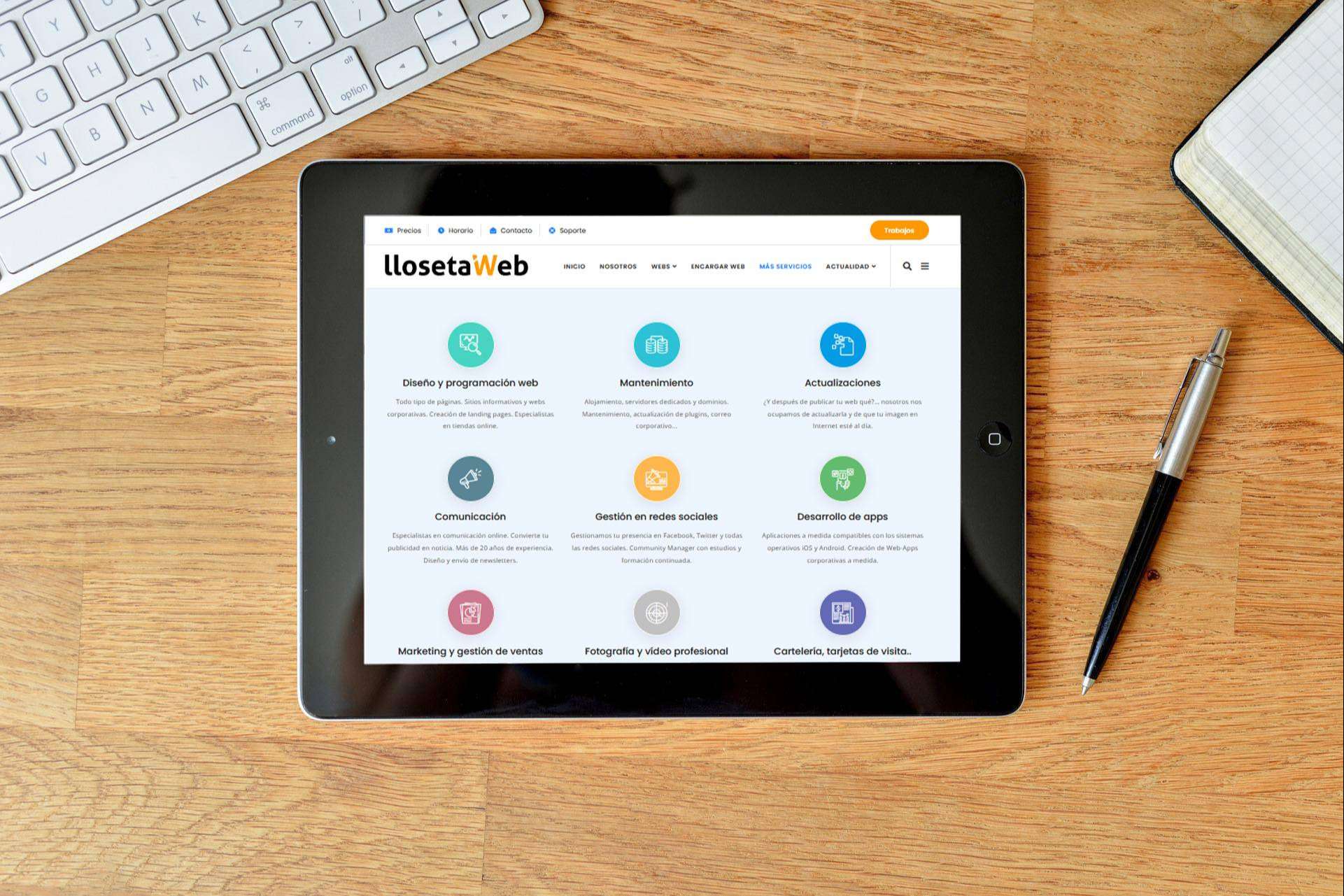 Llosetaweb incrementa su oferta de servicios digitales