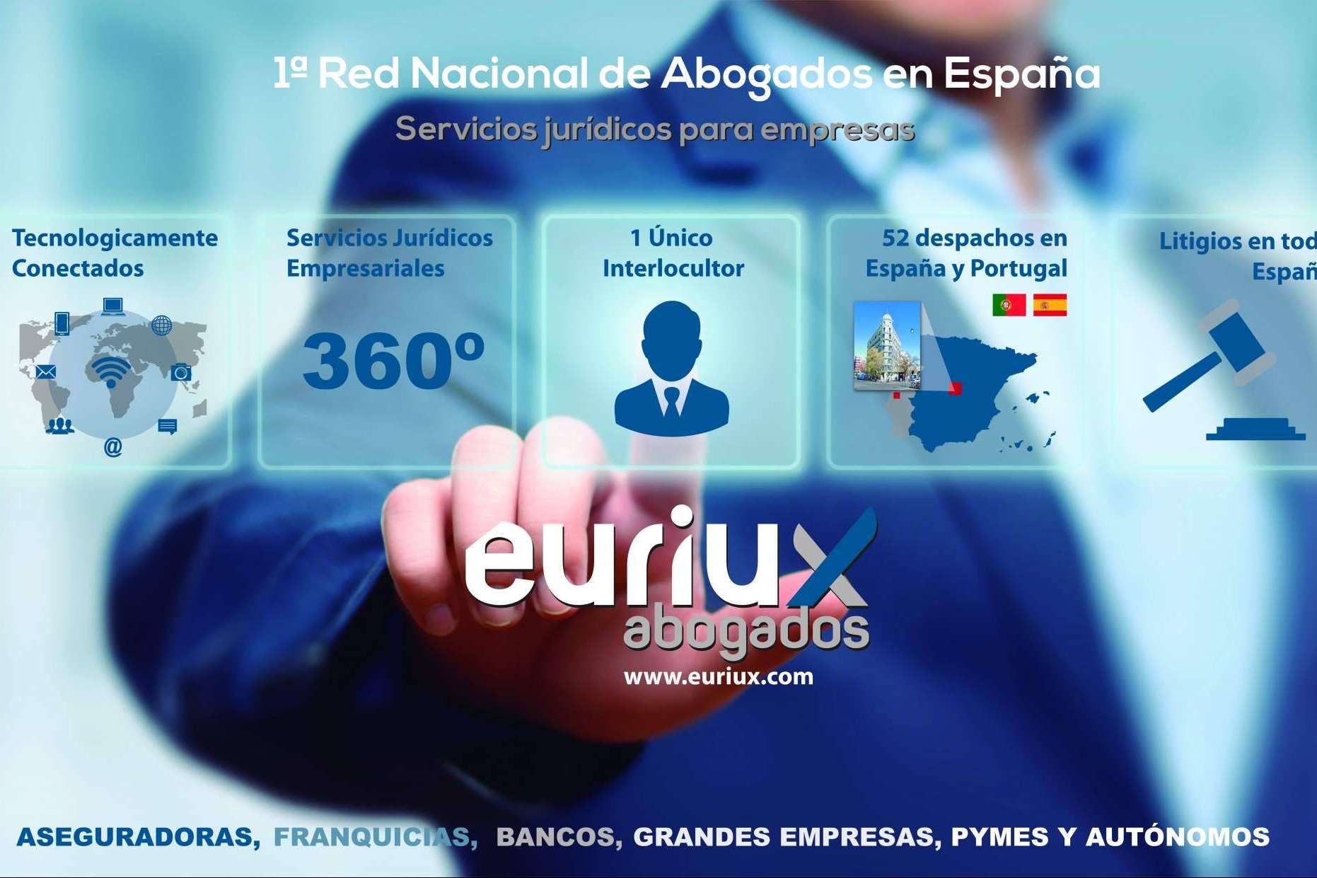 Euriux Abogados, uno de los asistentes de la primera feria internacional de la abogacía Spain Legal Expo el 15 y 16 de junio de 2022