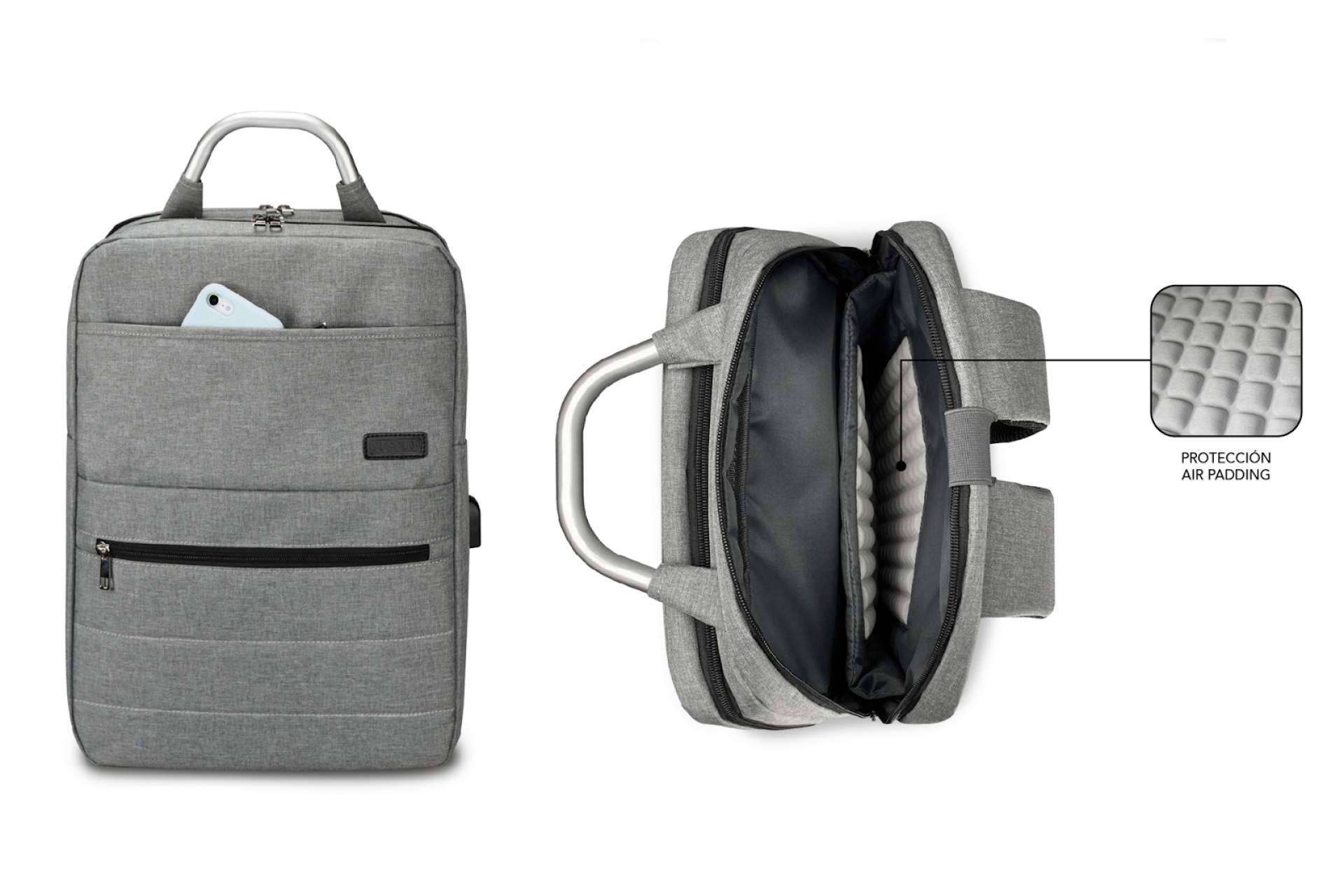 Para trasladar el portátil de un lado a otro con total comodidad y seguridad, SUBBLIM ofrece mochilas