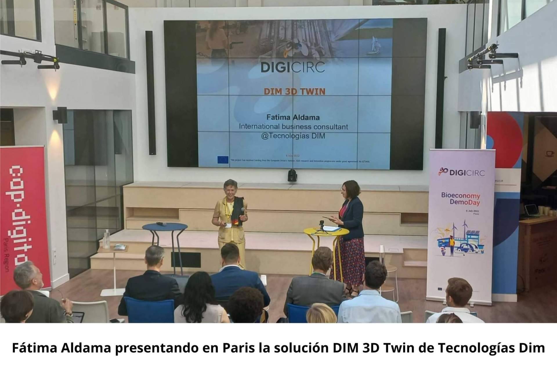 Tecnologías Dim recibe un premio en el Programa Acelerador de Bioeconomía (DigiCirc) del proyecto europeo H2020 INNOSUP