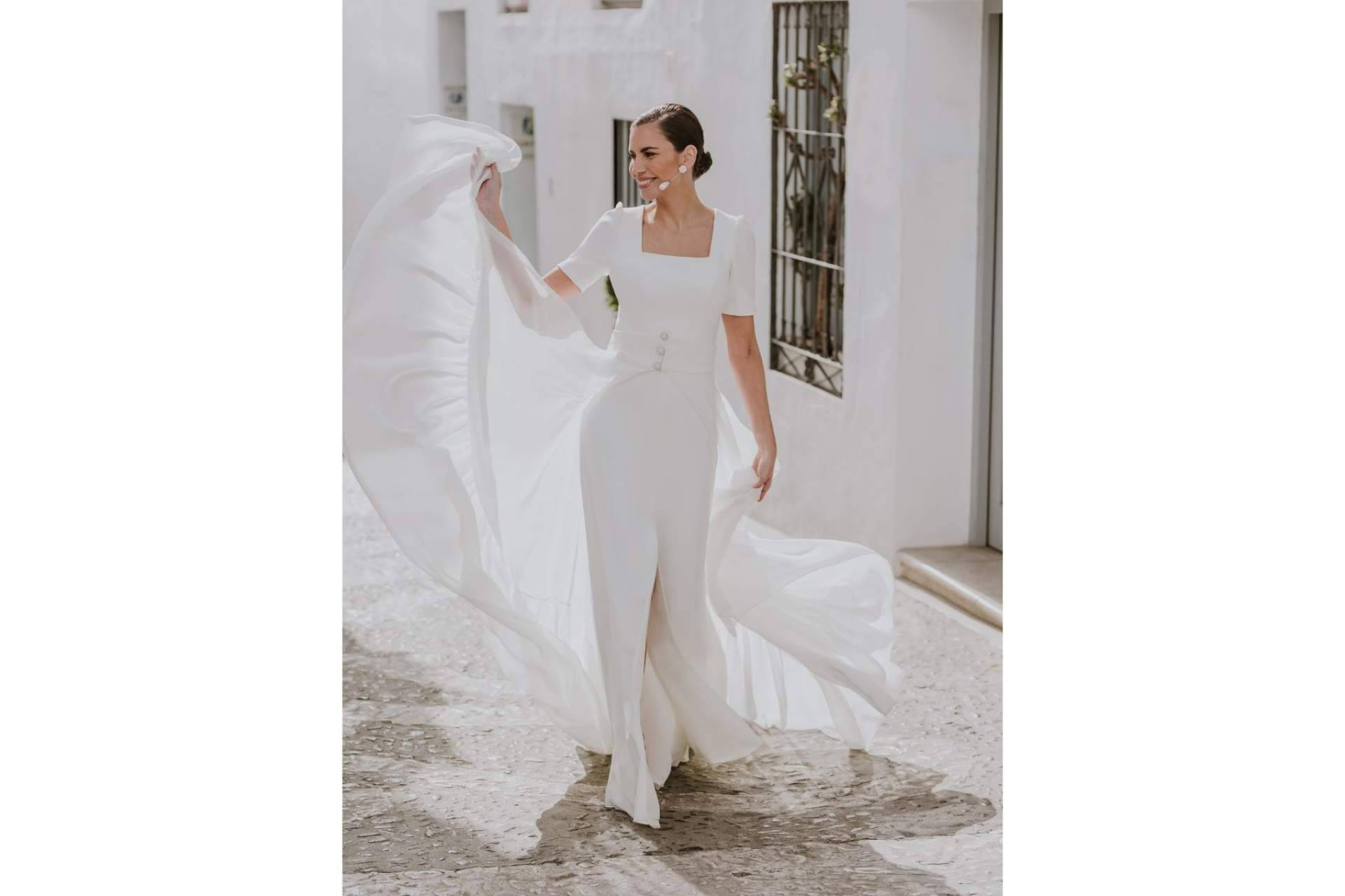 Silvia Fernández y sus vestidos de novia 2 en 1