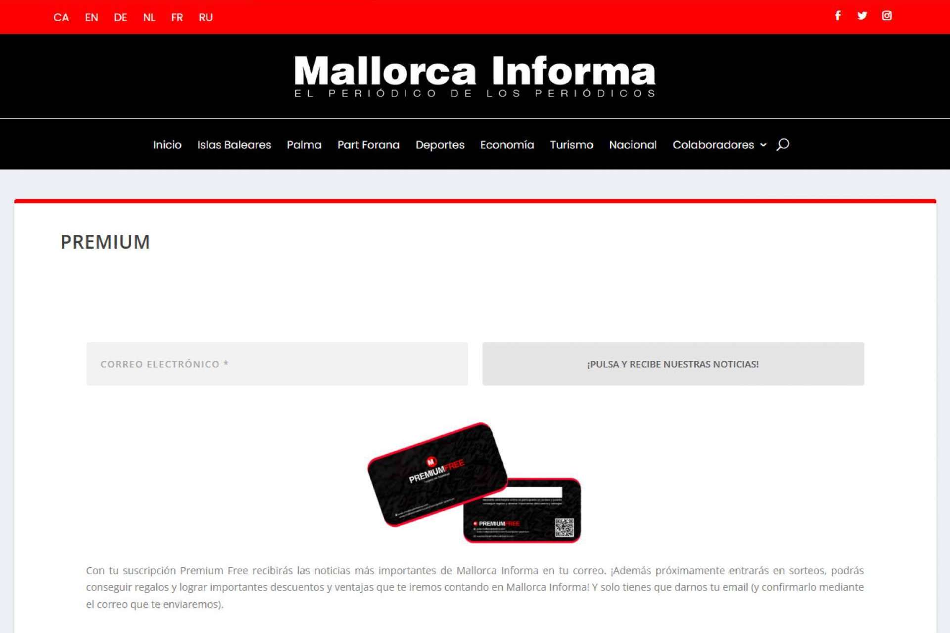 La información generalista de la isla de Mallorca en el correo electrónico, de la mano de Mallorca Informa
