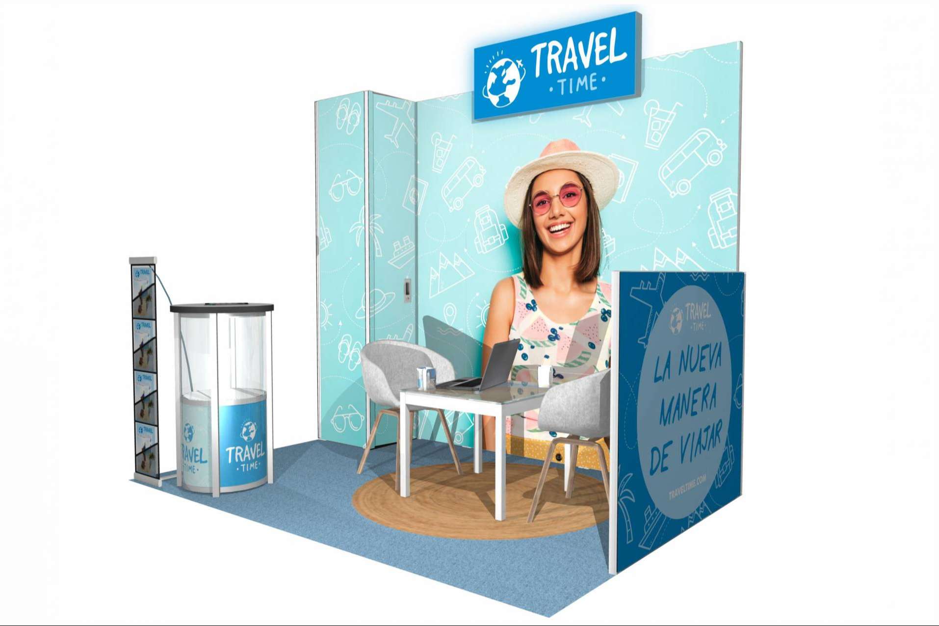 Stands fabricados con energía verde, los diseños reutilizables de Olika Stands