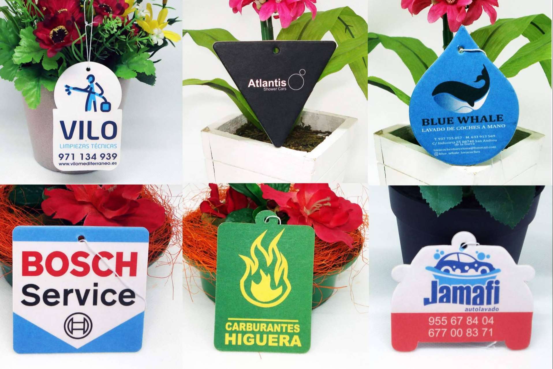 Los ambientadores de celulosa publicitarios personalizados para coche, promoción de compañías de la mano de Jovi Inc