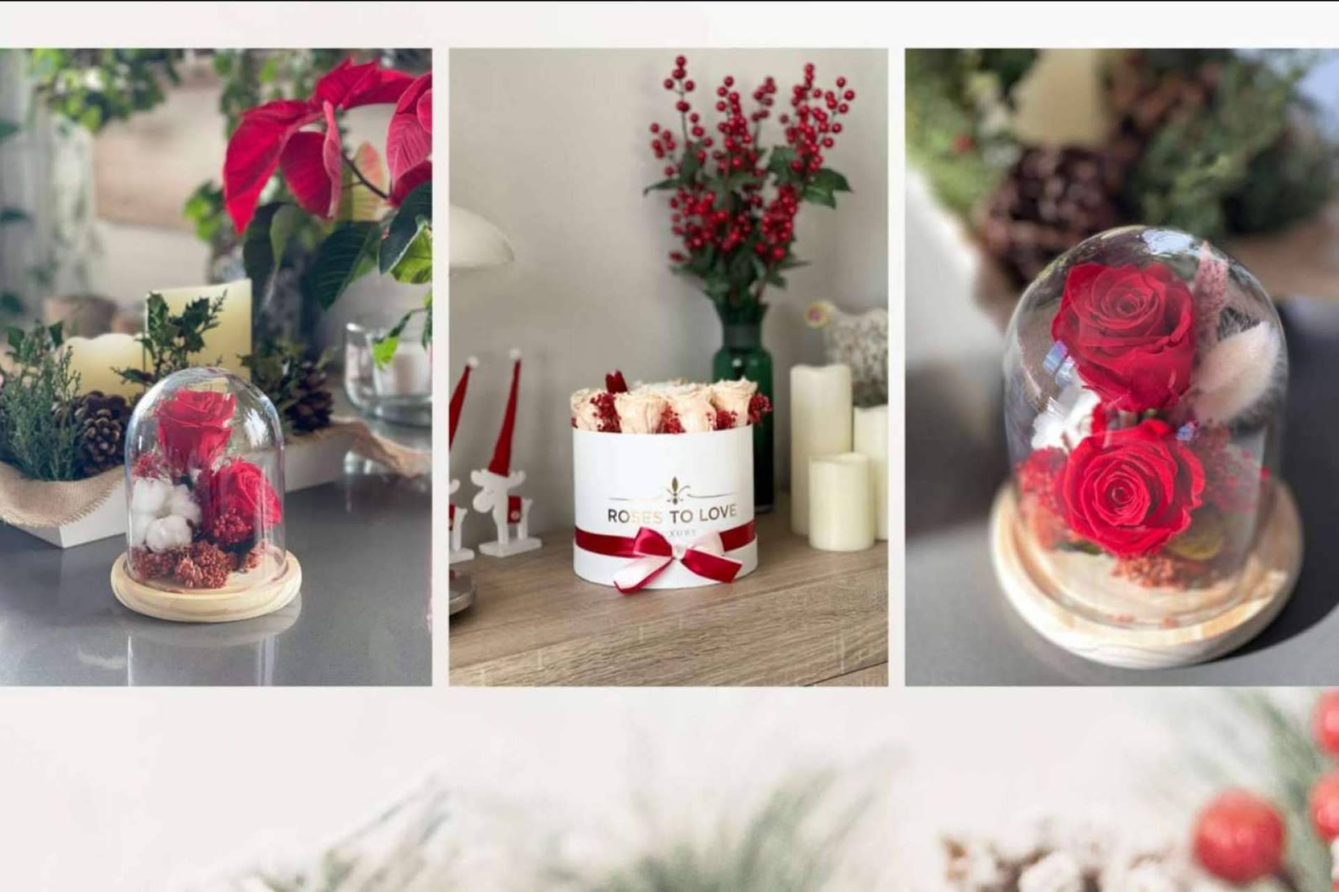 Regalar rosas preservadas en Navidad con Roses to Love