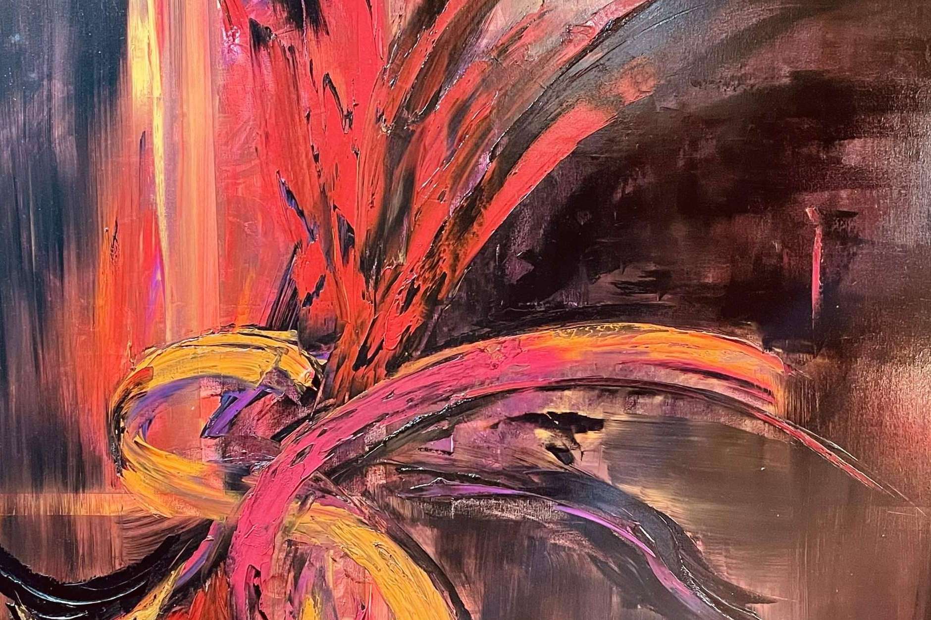 En qué consiste el arte abstracto de flores de Cristina Casadevall