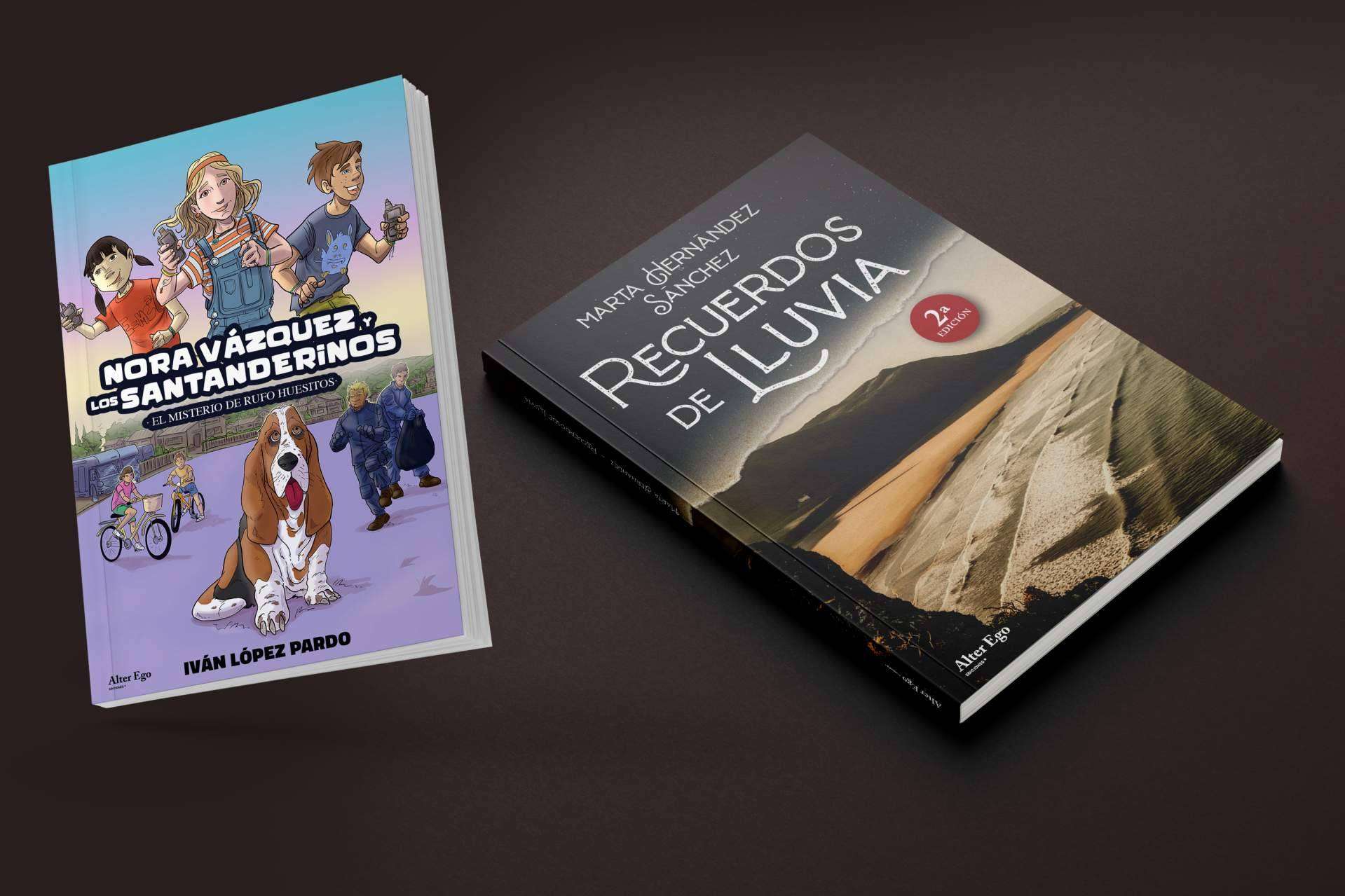 'Recuerdos de Lluvia' de Marta Hernández y 'Nora Vázquez y los Santanderinos' de Iván López Caro, novedades en Alter Ego ediciones