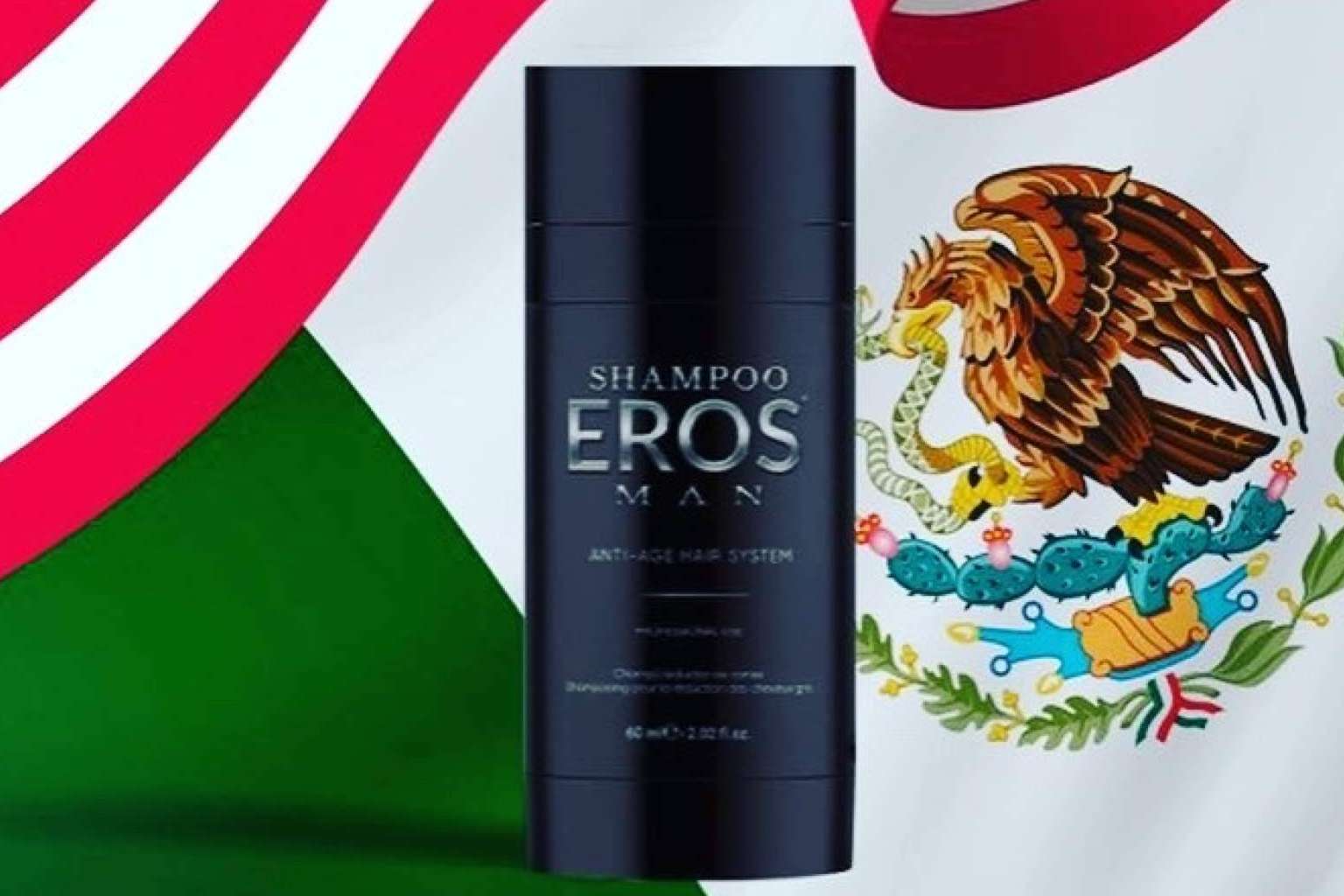 El champú cubre canas de Milano Cosmetics que destaca por su gran efecto natural, Shampoo Eros Man
