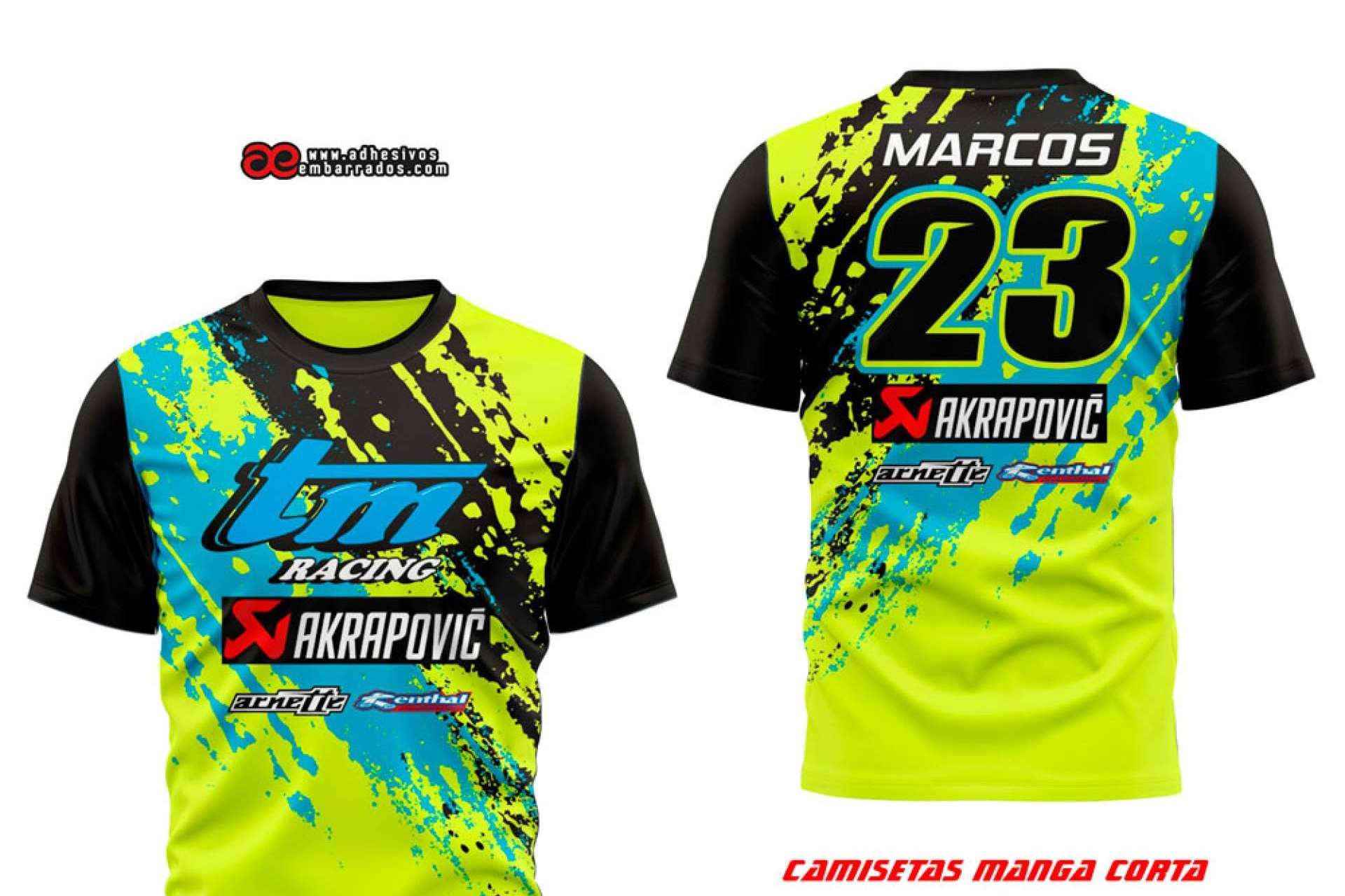ADHESIVOSEMBARRADOS y su servicio de personalización de camisetas de deporte