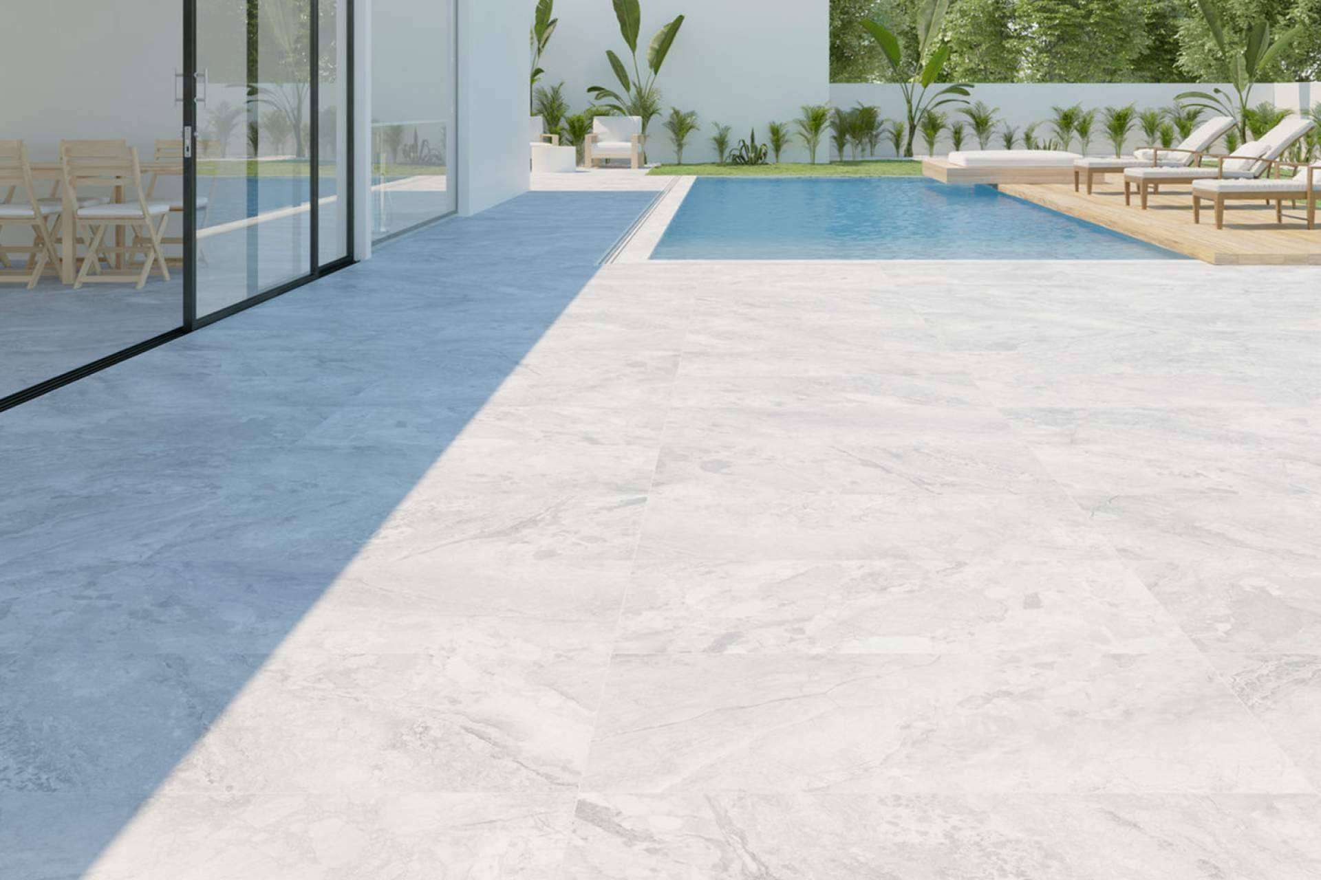 Gran diversidad de azulejos para terrazas y piscinas en Duritti Cerámica