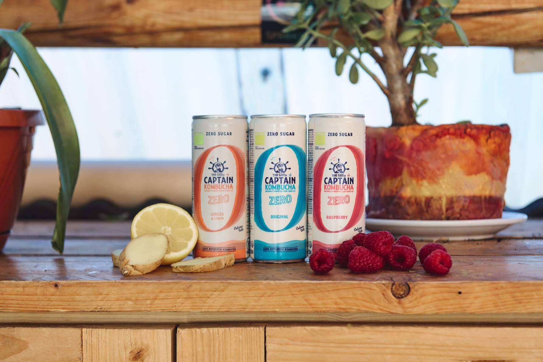 El lanzamiento de la kombucha en lata de GUTsy Captain lanza