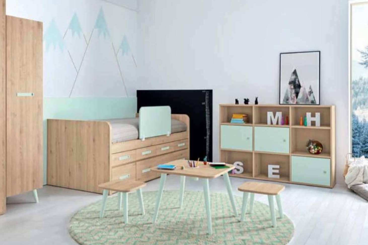 Amueblar un dormitorio infantil con la diversidad de diseño que se encuentra en Verde Limón Muebles