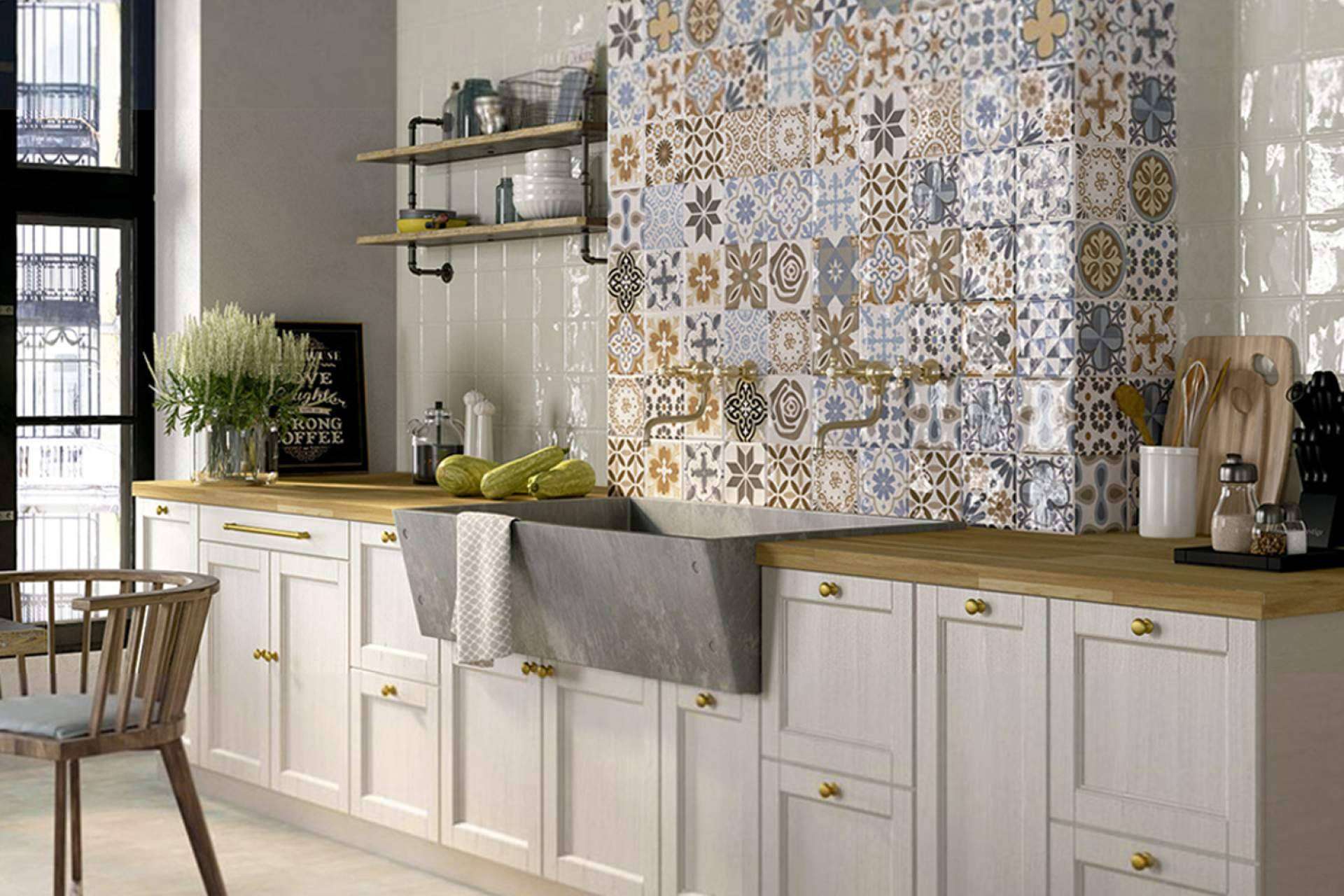 ¿Cuáles son las tendencias en azulejos para cocinas rústicas?