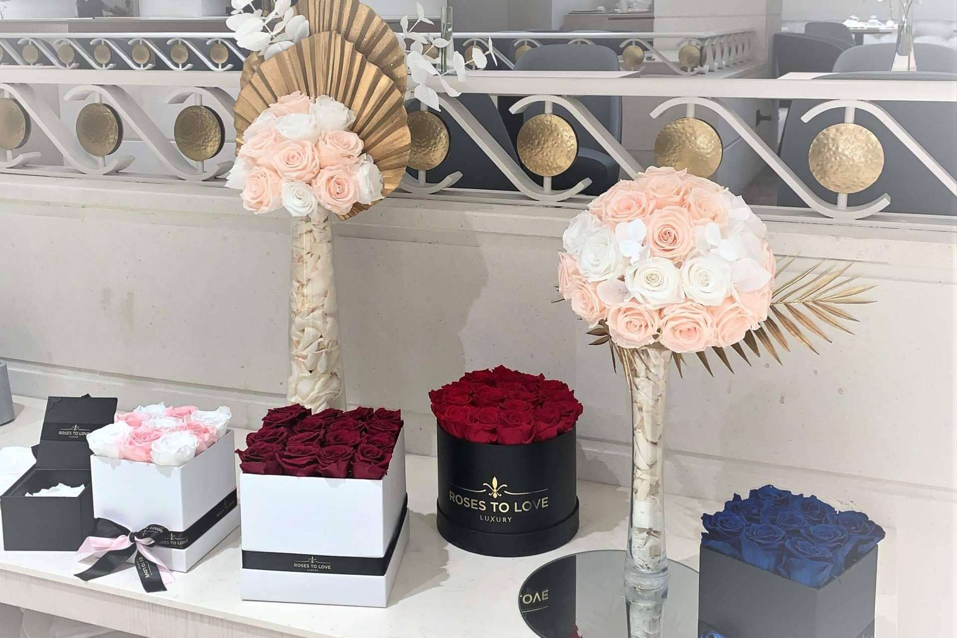 Roses To Love, una floristería con rosas preservadas para eventos privados