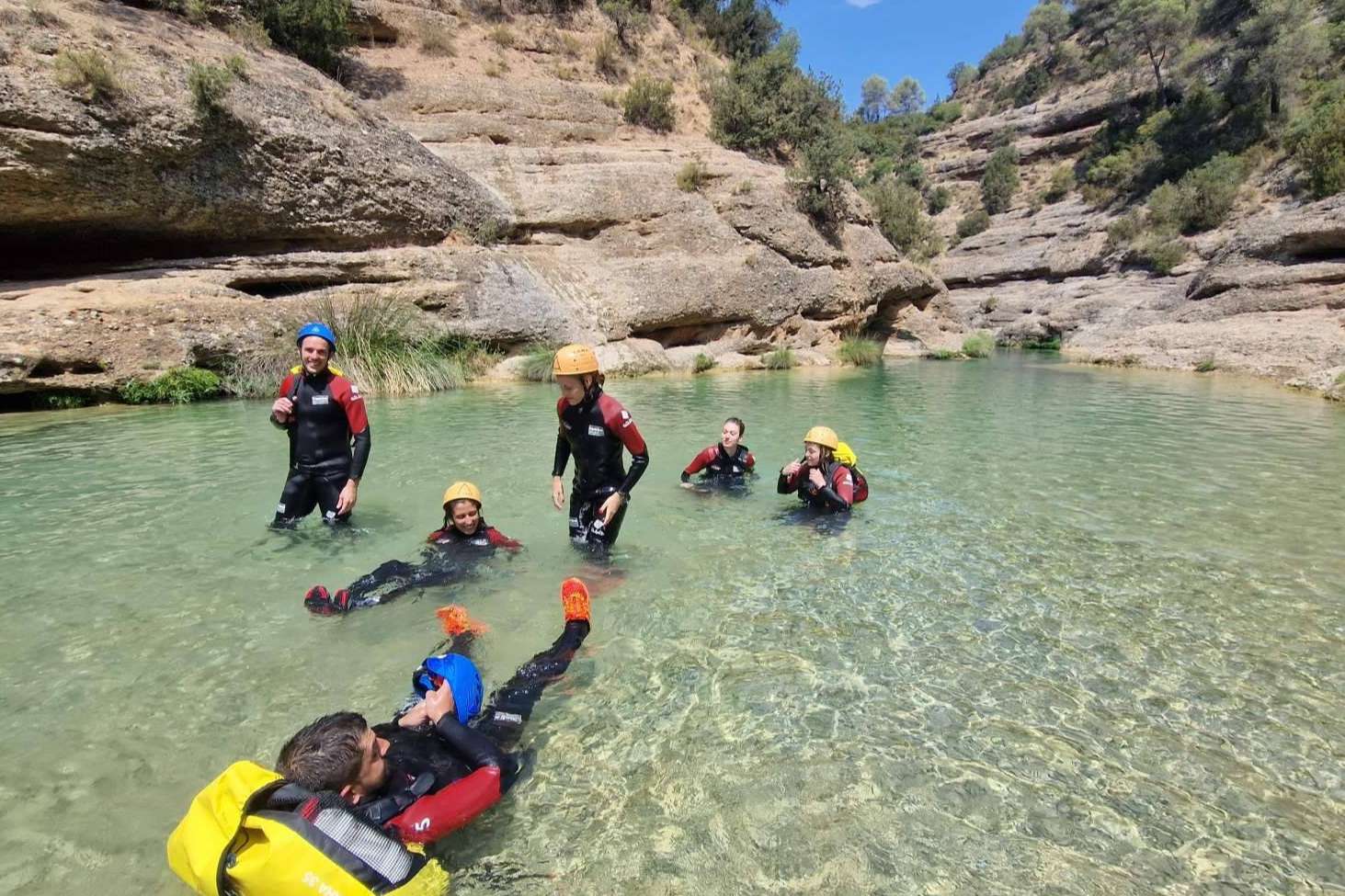 Barranquismo en Sierra de Guara, uno de los entornos idílicos para practicar canyoning Espagne
