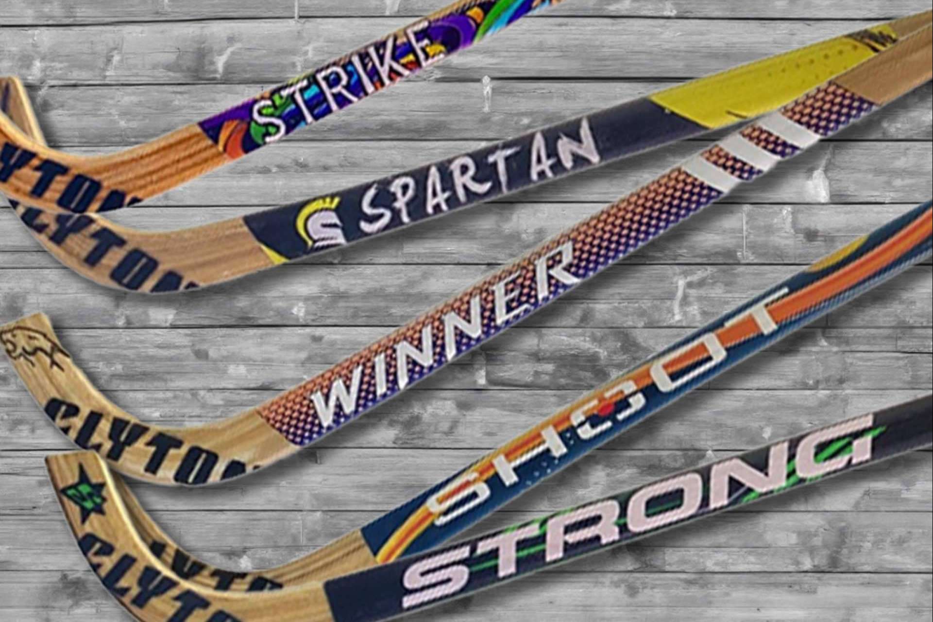 Sticks de la marca Clyton, disponibles en la tienda Hoquei360