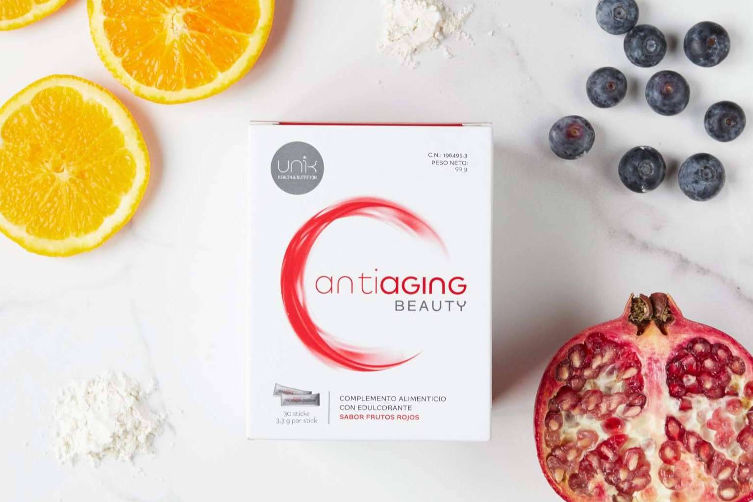 Colágeno de máxima calidad para rejuvenecer la piel de manera integral, con UNIK Antiaging Beauty