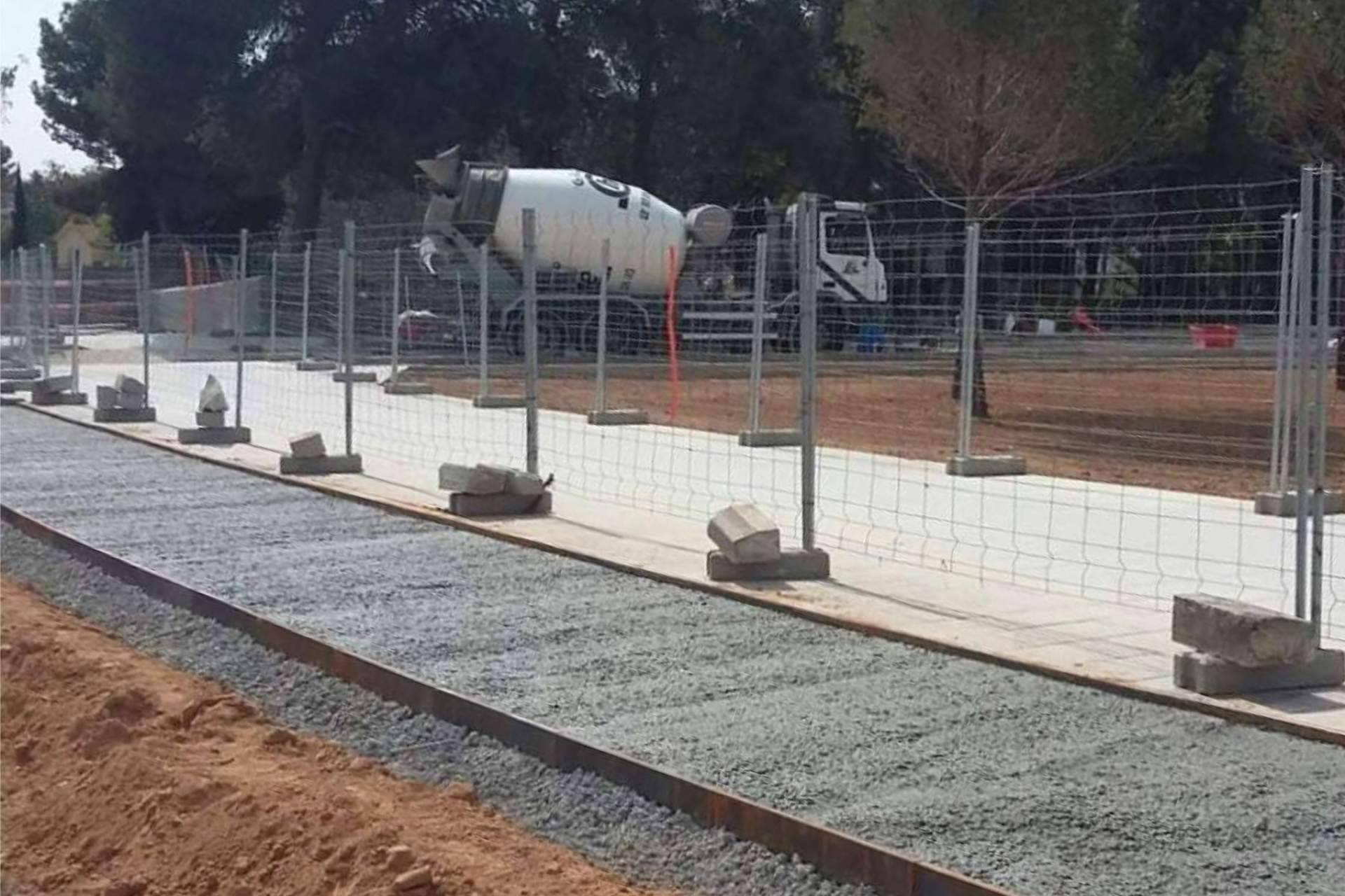 Hormigón con microfibras de vidrio AR para la construcción de las bicisendas