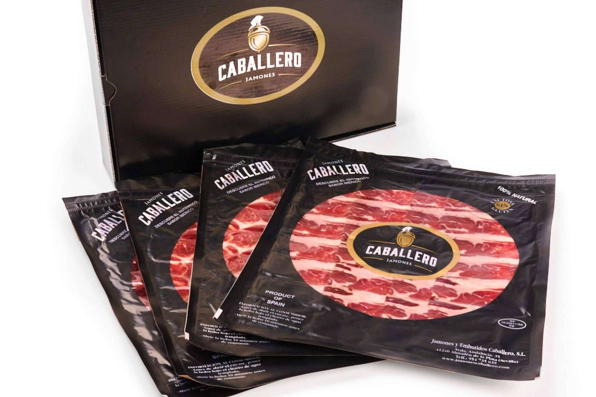 El surtido de loncheados ibéricos que ofrece Jamones Caballero
