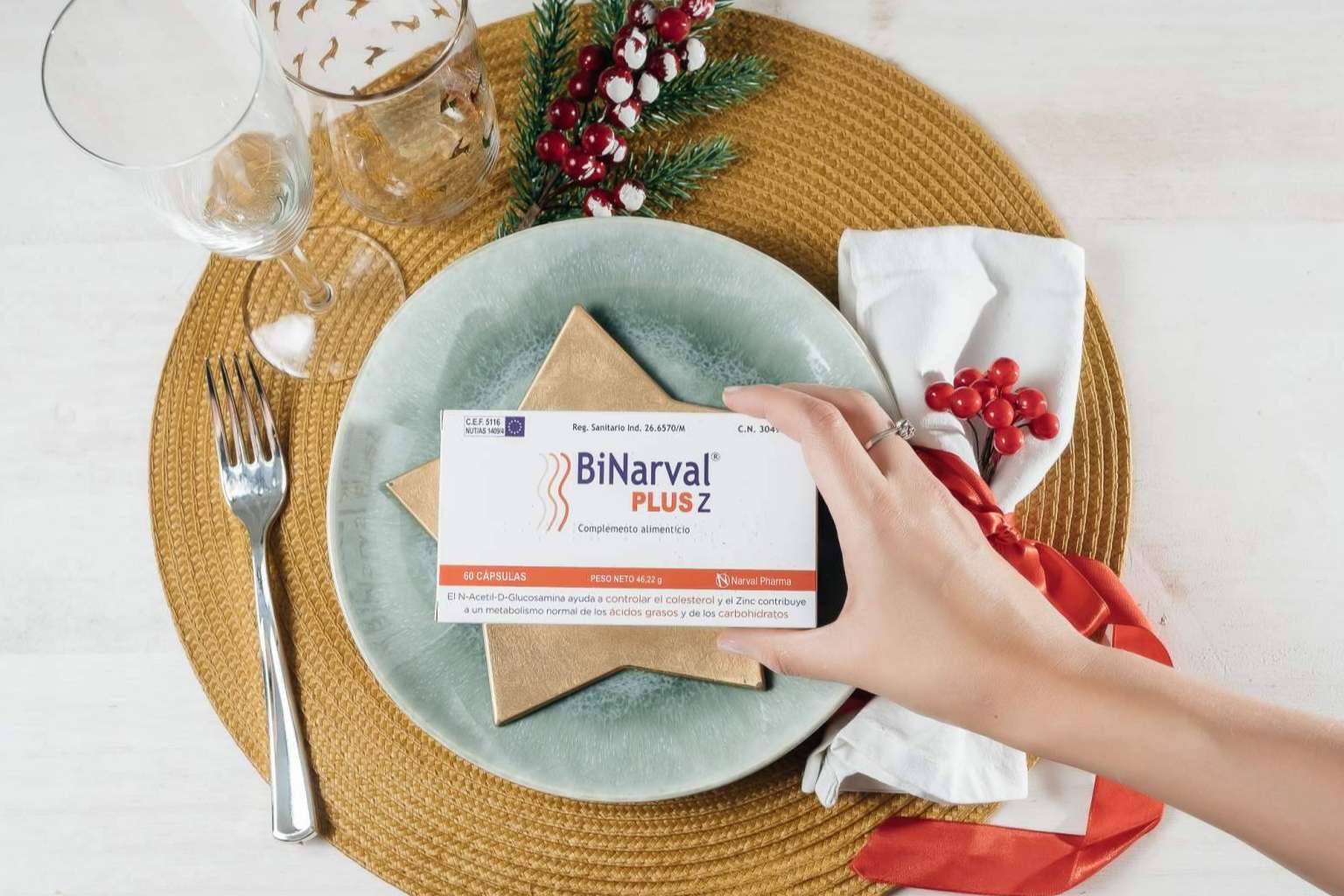 Binarval Plus Z de Narval Pharma para contrarrestar los excesos de estas fechas