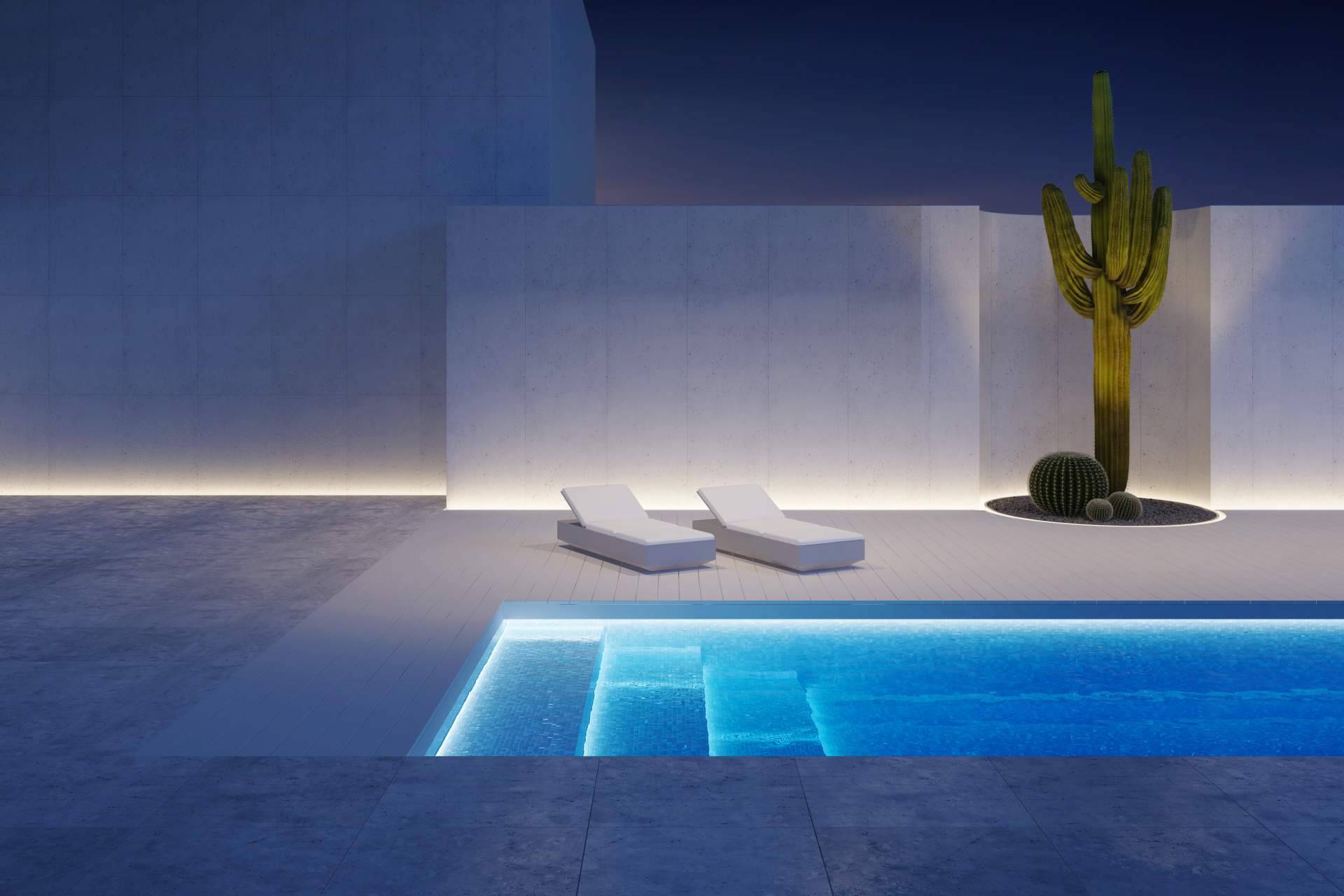 Focos para iluminación de piscinas con cable de 4 o 5 hilos de Warmpool