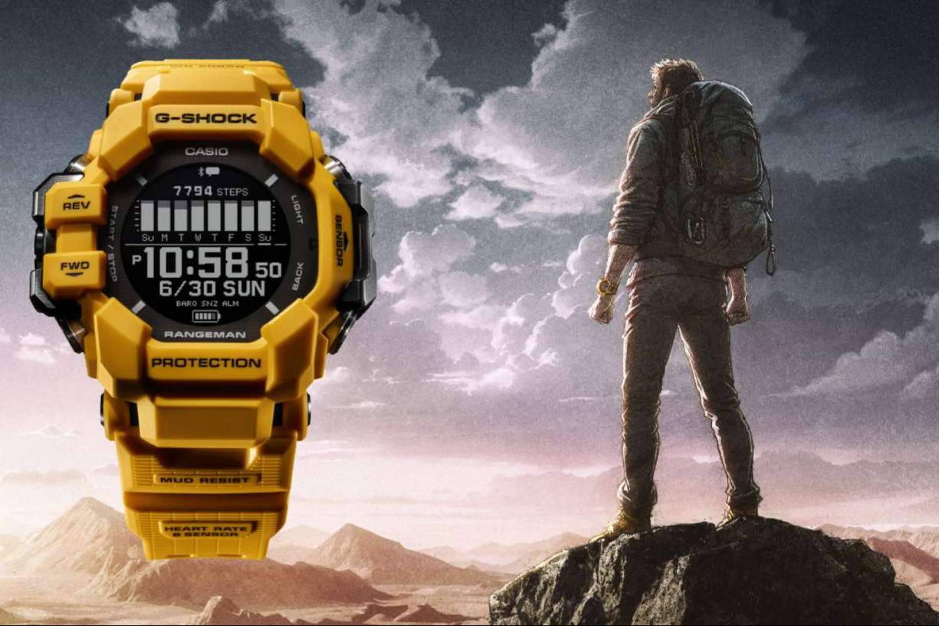 El nuevo Rangeman equipado con monitor de frecuencia cardíaca y GPS, de G-SHOCK