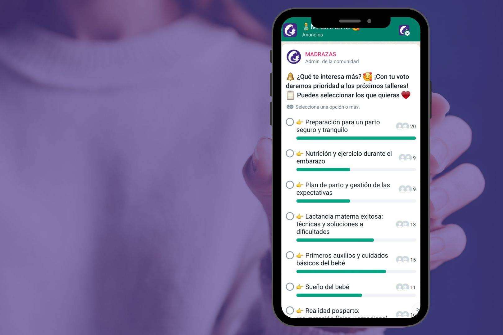 Cómo es la comunidad de WhatsApp que está revolucionando la experiencia de la maternidad