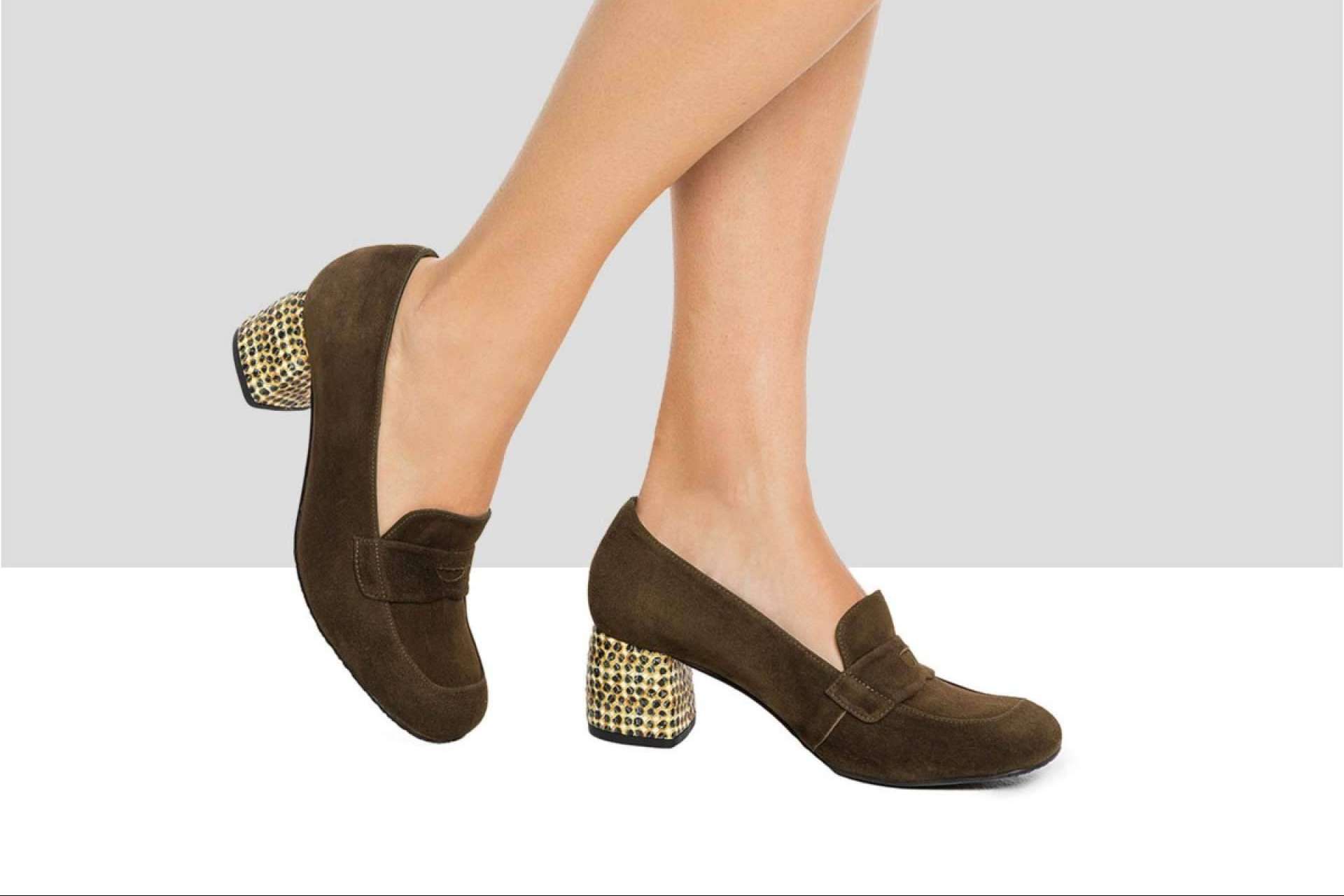 Comodidad y diseño de la mano de Audley Shoes, zapatos de tacón con diseño estilo mocasines