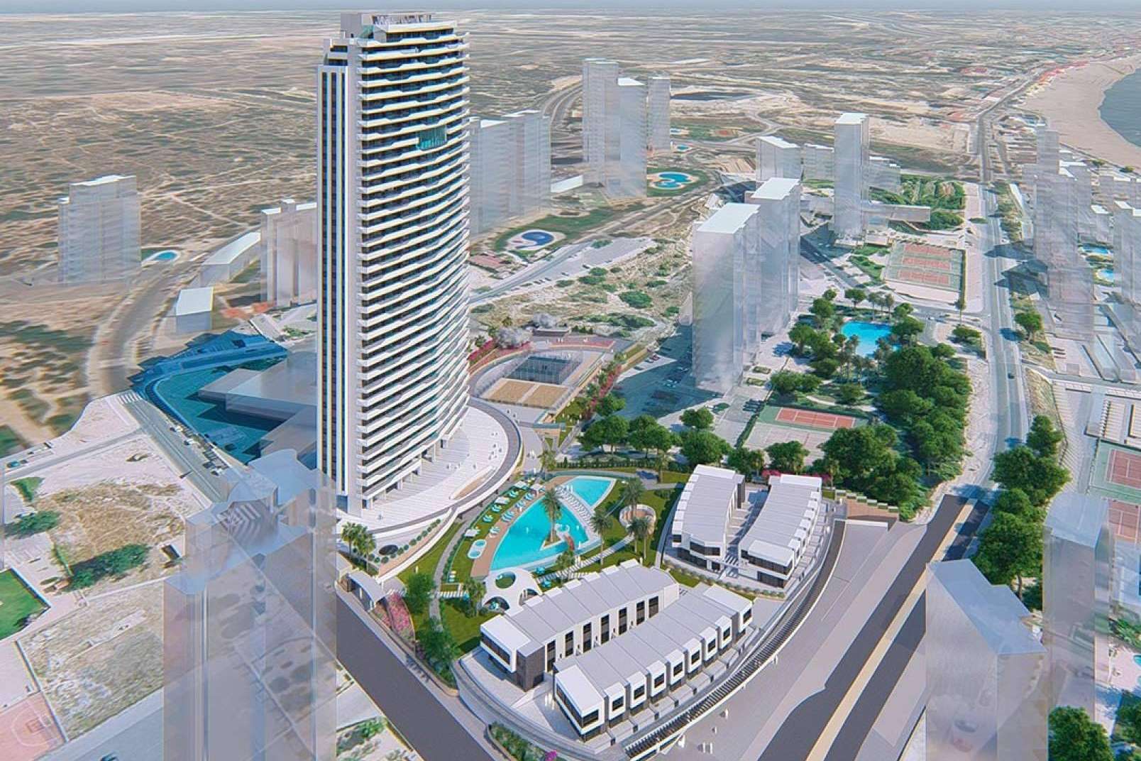 Residencial de apartamentos de obra nueva situado en Benidorm de VAQUERO&WORKGROUPS Viviendas