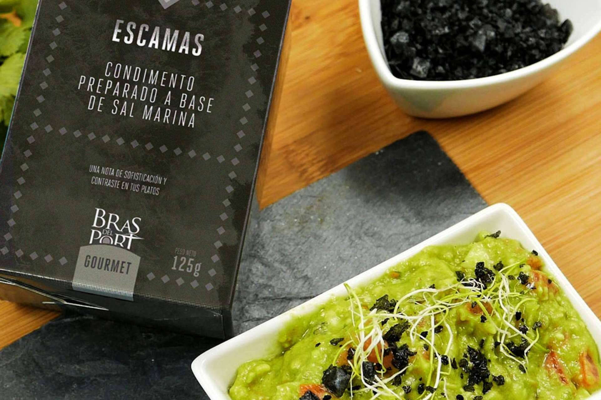 Escamas de sal marina gourmet con Bras del Port