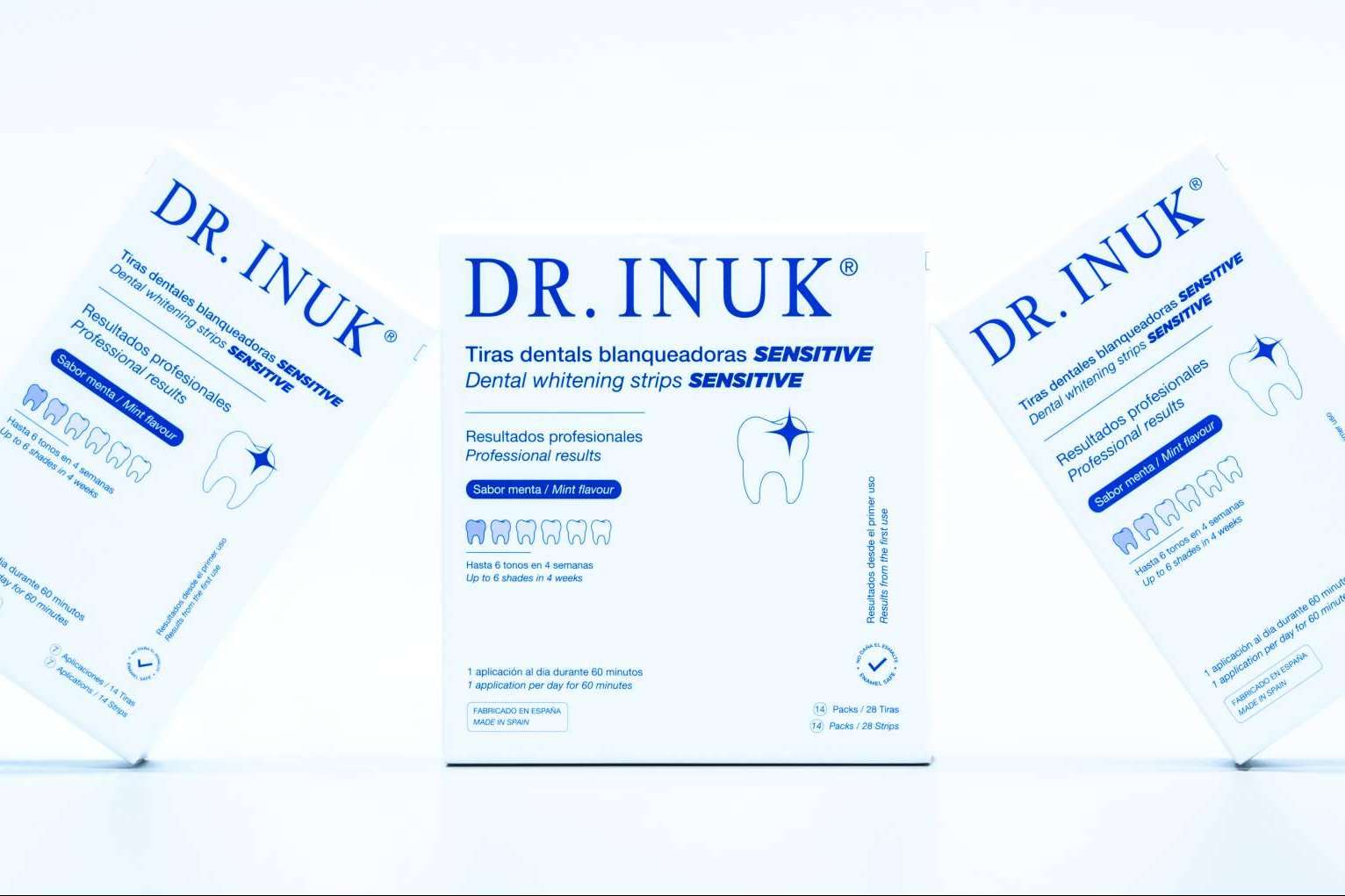 Las tiras blanqueadoras del Dr. INUK permiten realizarse un blanqueamiento dental desde casa