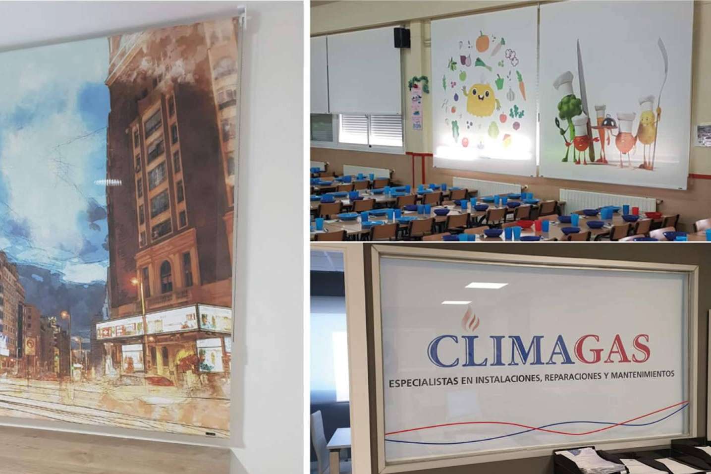 Con Office Deco es posible personalizar cortinas y estores para reflejar la identidad de una marca