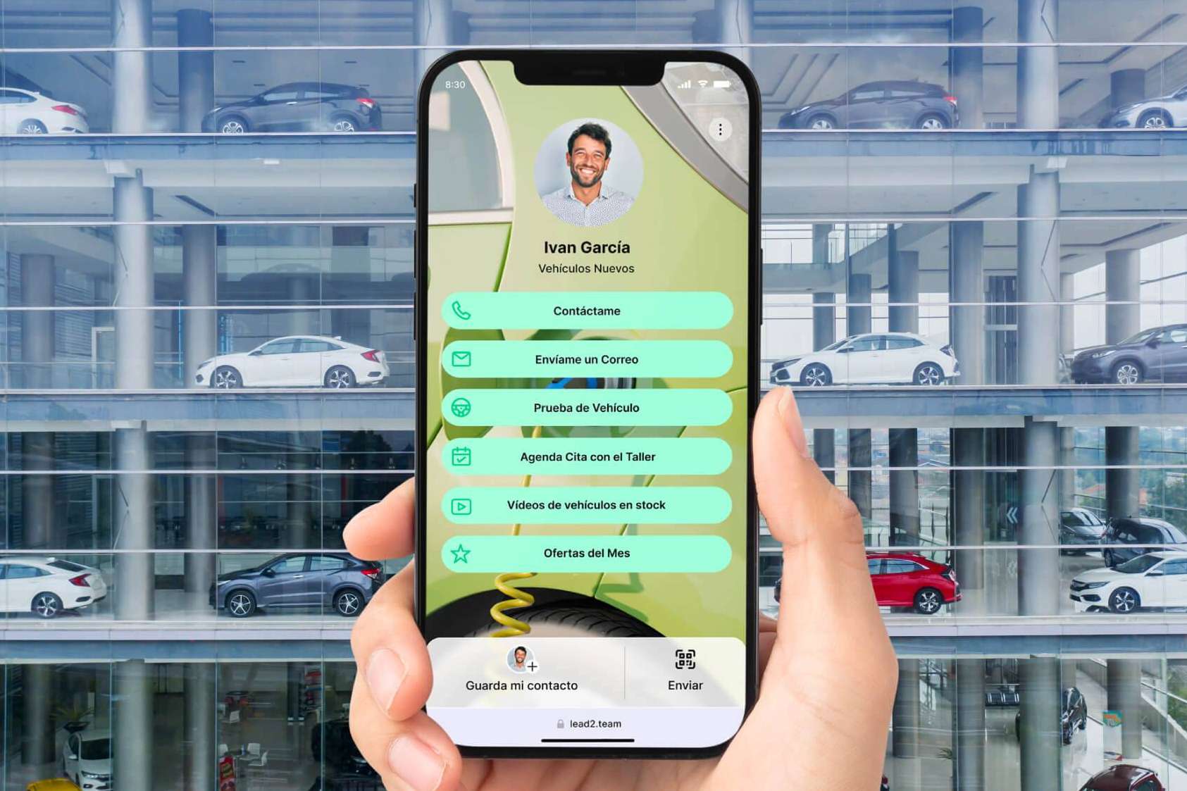 Tarjeta de presentación digital, la solución moderna y sostenible de Lead2Team para compartir los datos de contacto